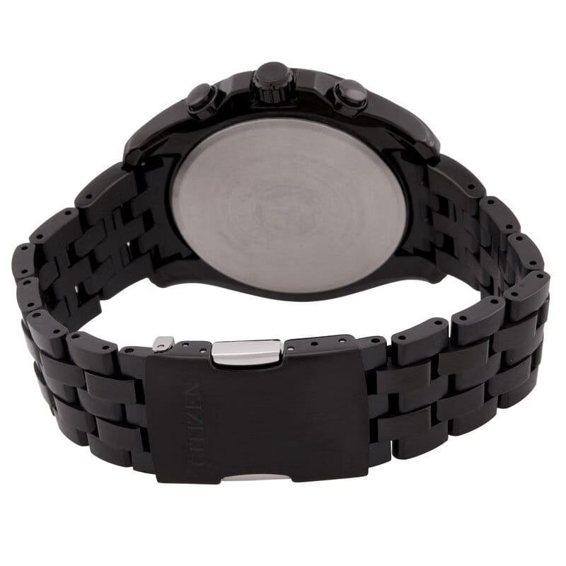 Citizen Eco-Drive Perpetual Alarm World Time Gmt Black Dial Mens Watch