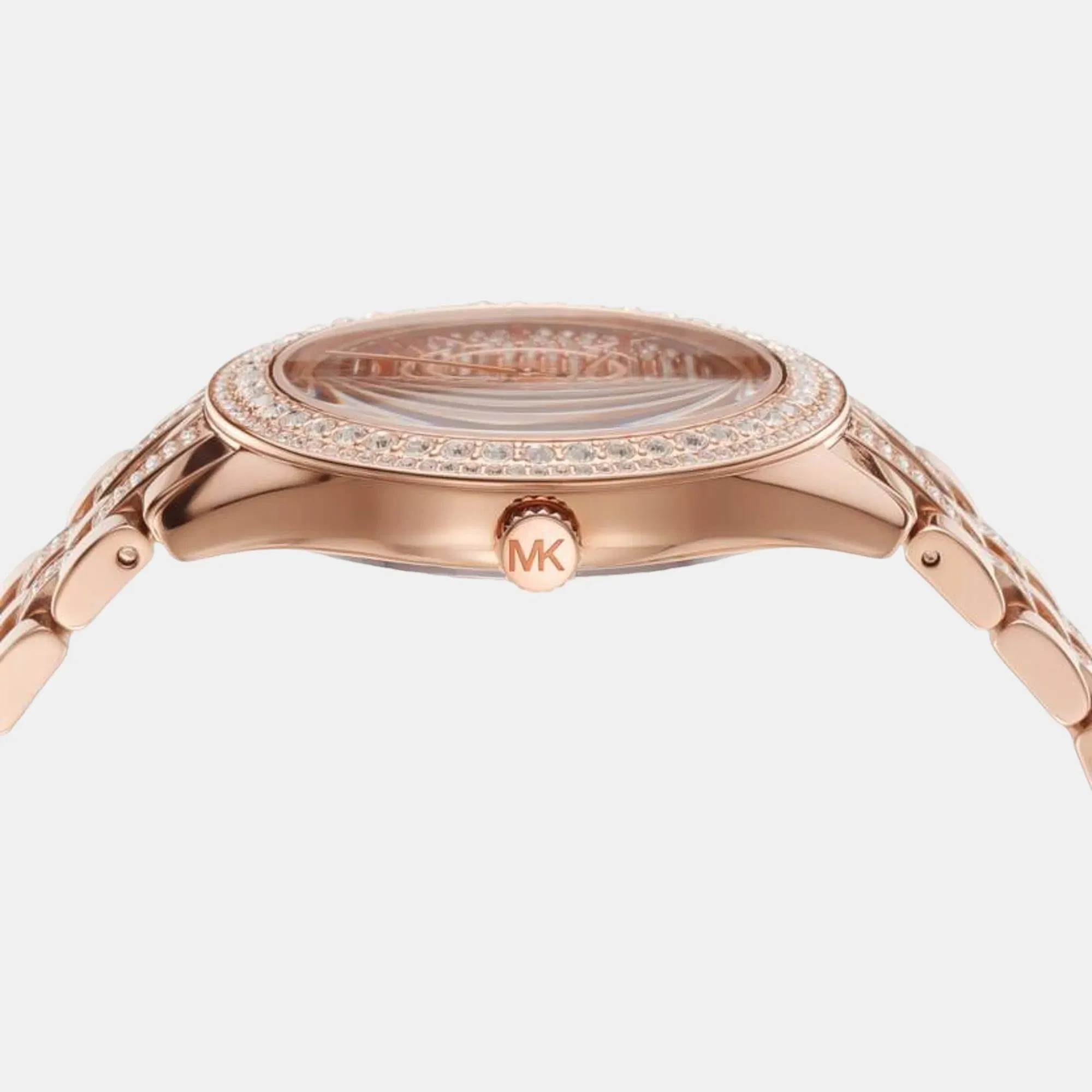 Michael Kors Harlowe Women Quartz Rose Gold Dial Analog Stainless Steel Watch Mk4710