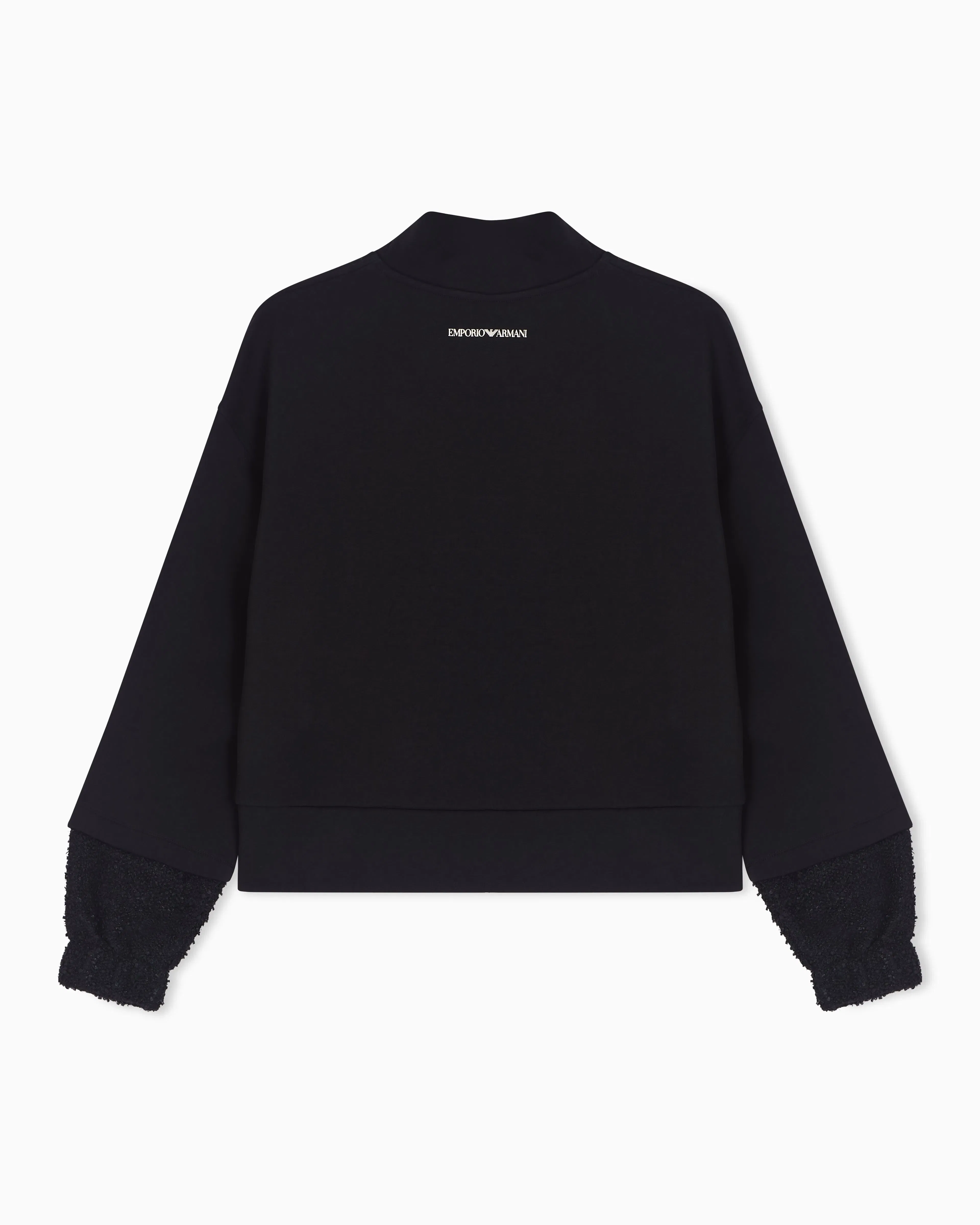 Emporio Armani Lunar New Year double-jersey sweatshirt with tweed details