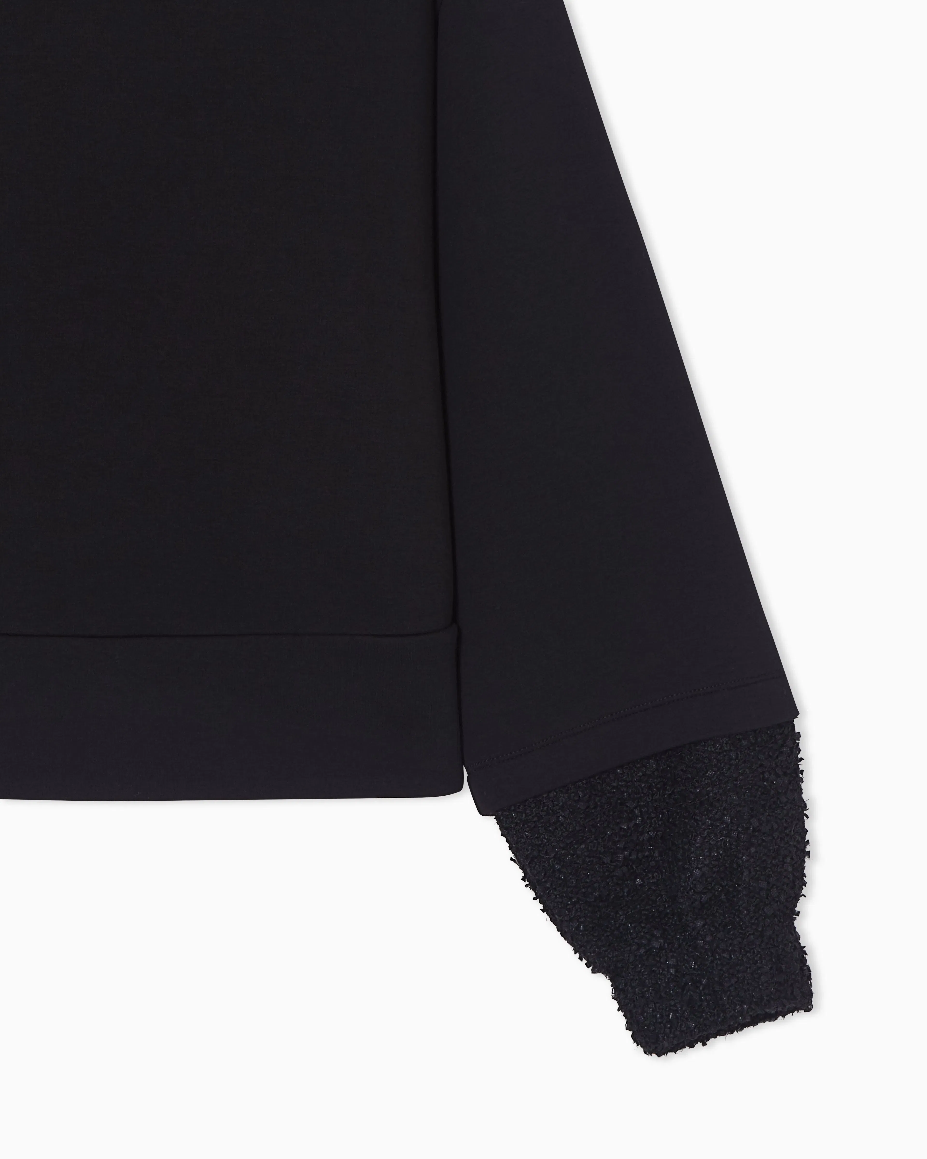 Emporio Armani Lunar New Year double-jersey sweatshirt with tweed details