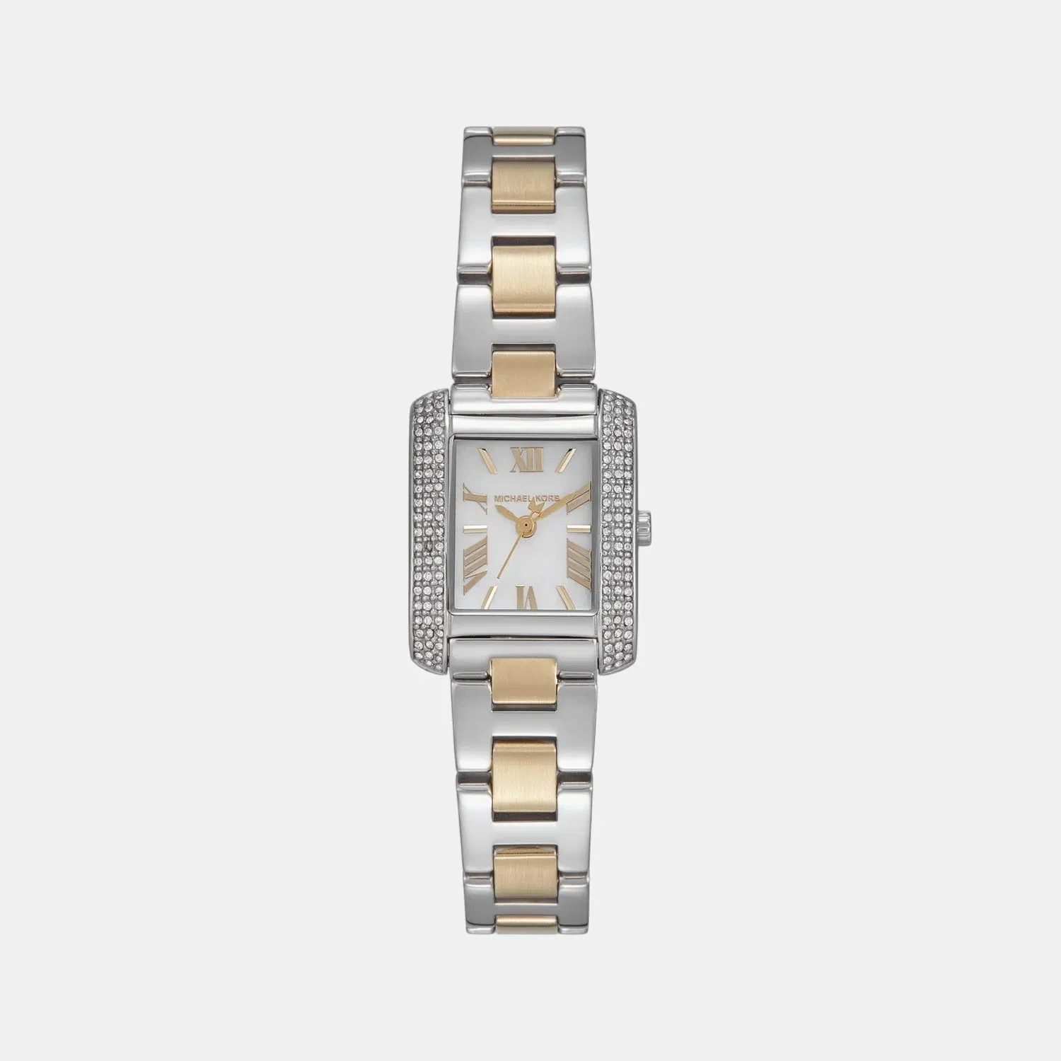 Michael Kors Emery Women Quartz Mother Of Pearl Dial Analog Stainless Steel Watch Mk4882