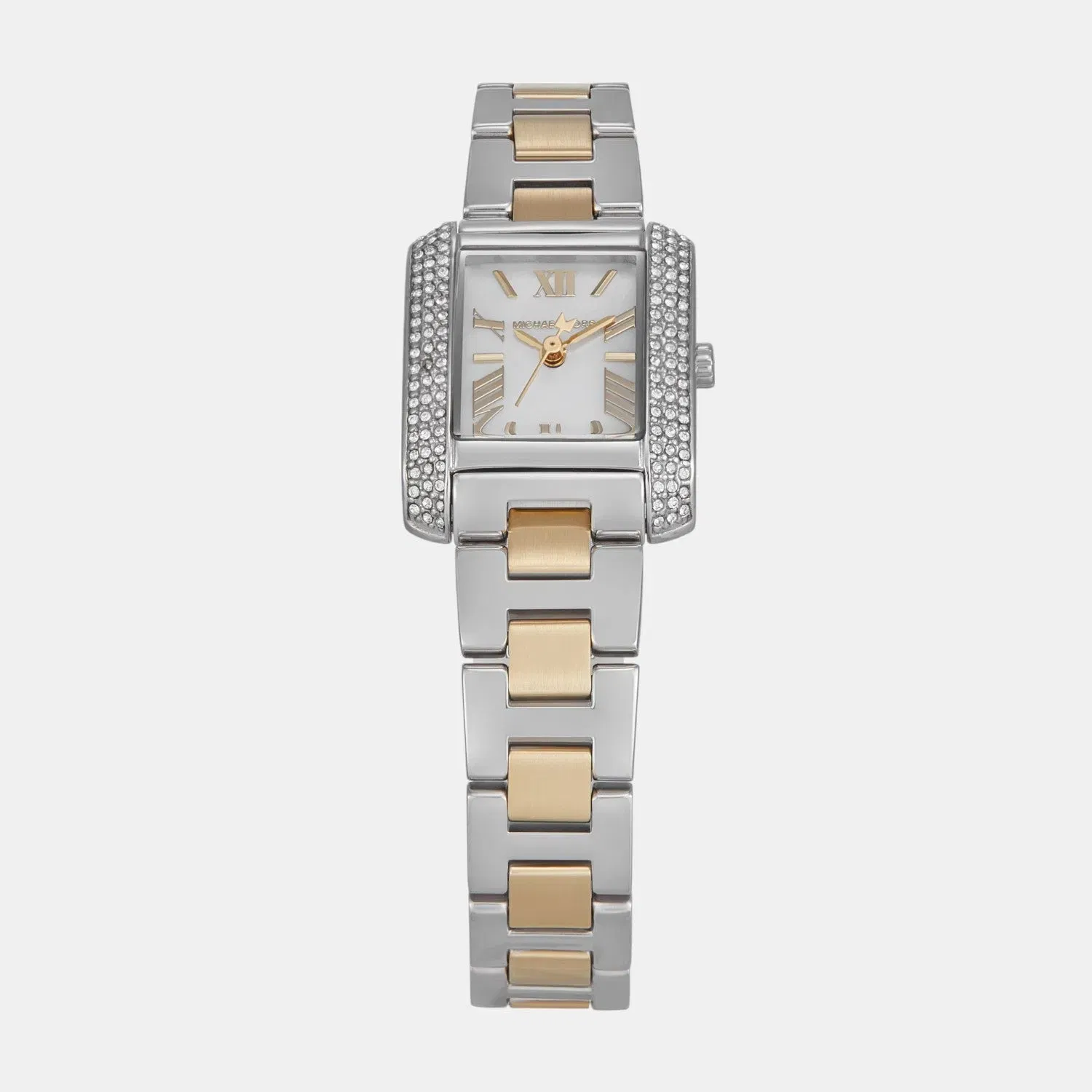 Michael Kors Emery Women Quartz Mother Of Pearl Dial Analog Stainless Steel Watch Mk4882