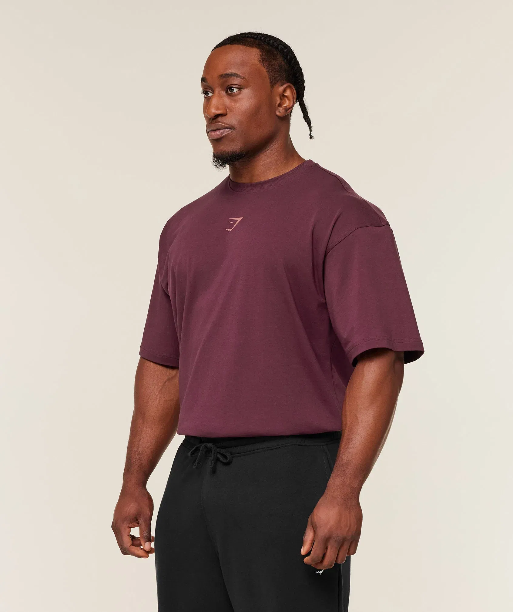 Gymshark Power T-Shirt - GS Impact Burgundy