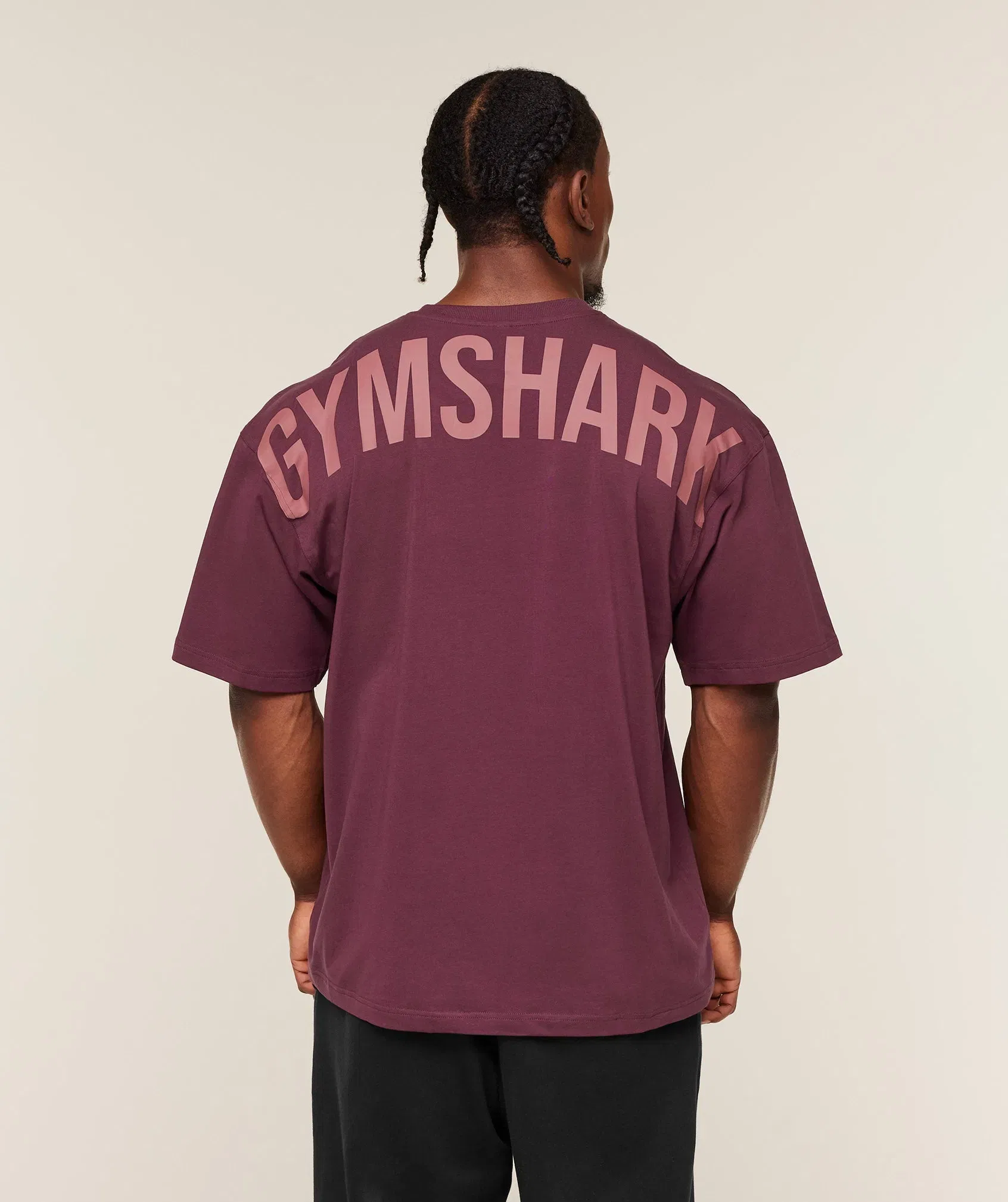 Gymshark Power T-Shirt - GS Impact Burgundy