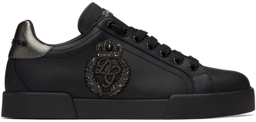 Dolce & Gabbana Black Portofino Sneakers