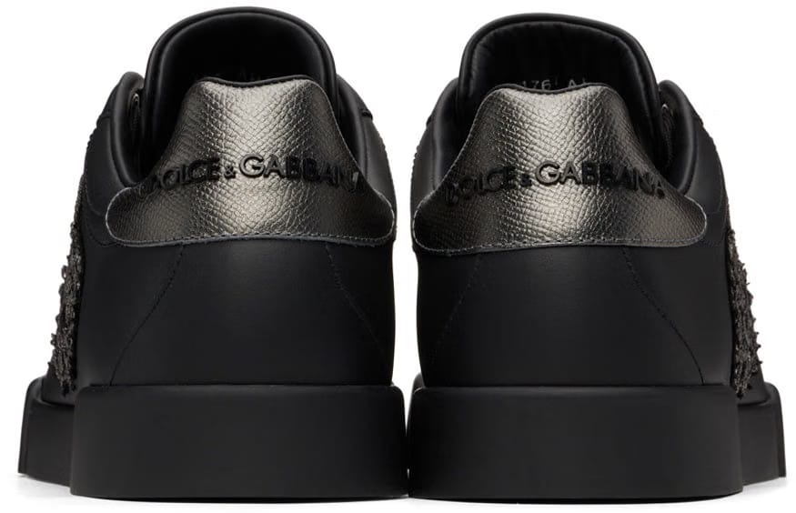 Dolce & Gabbana Black Portofino Sneakers