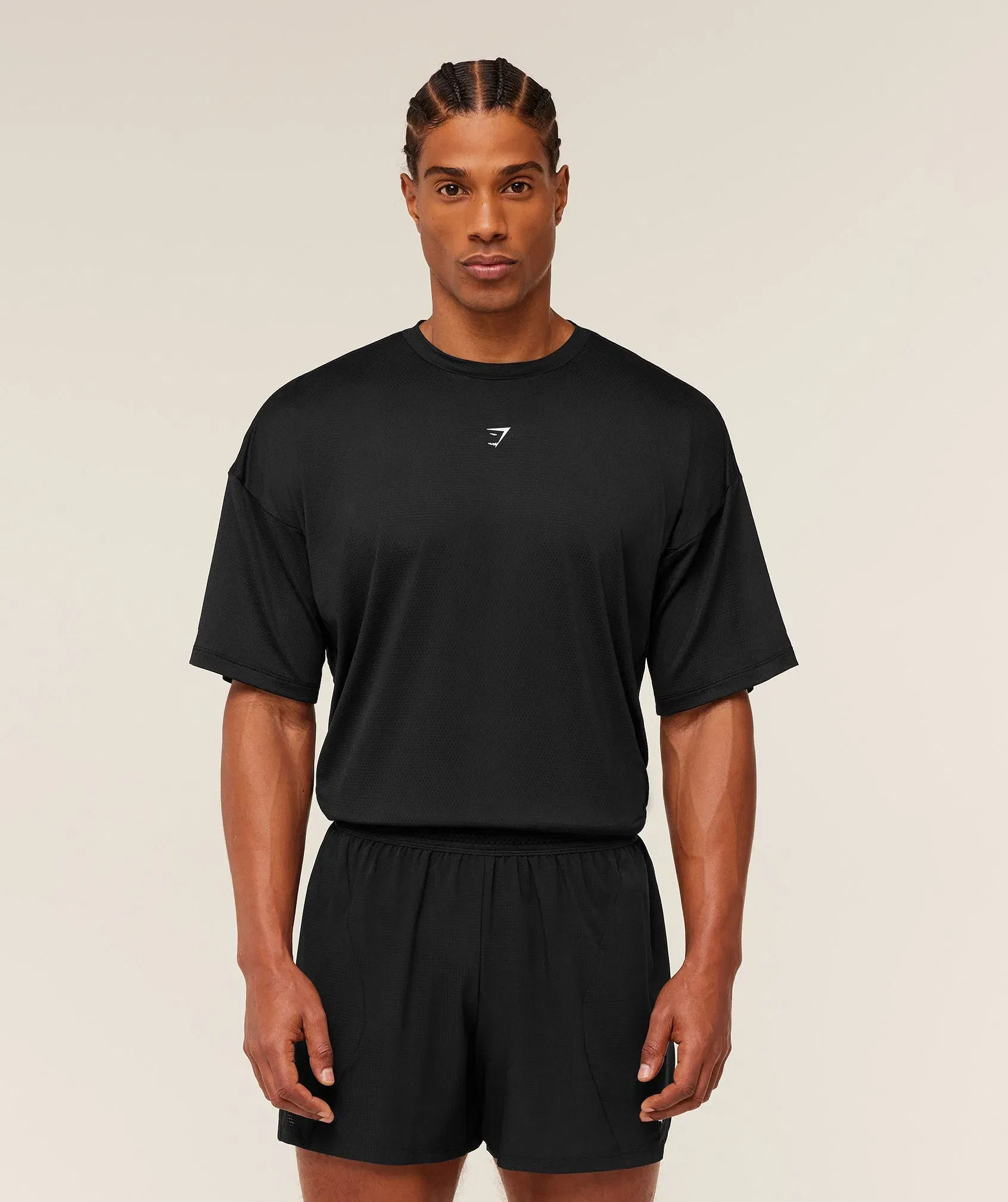 Gymshark Running Graphic T-Shirt - GS Black