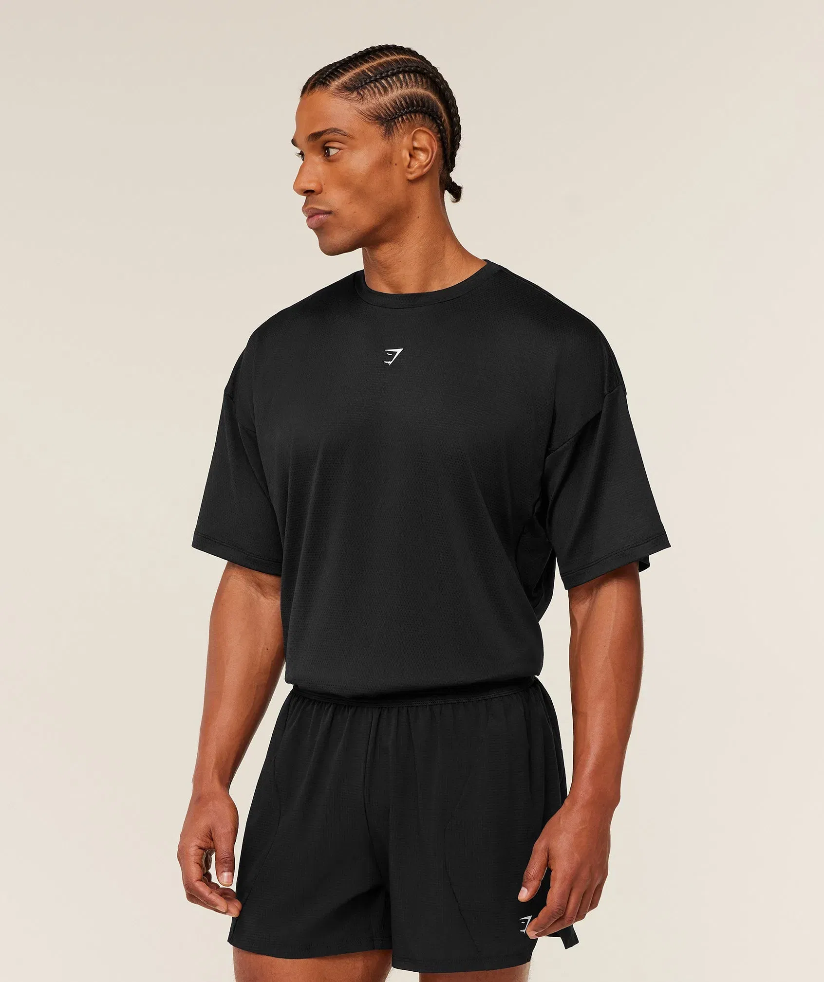 Gymshark Running Graphic T-Shirt - GS Black