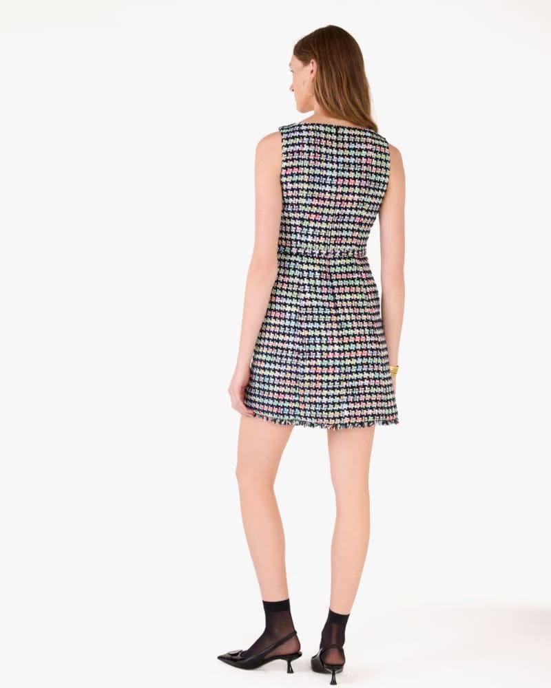 Belted Tweed Dress