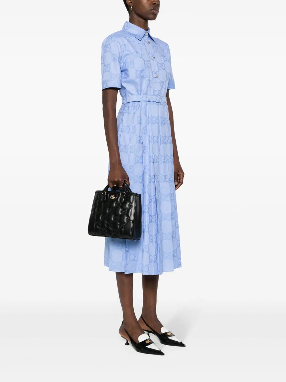 small GG matelassé top-handle bag