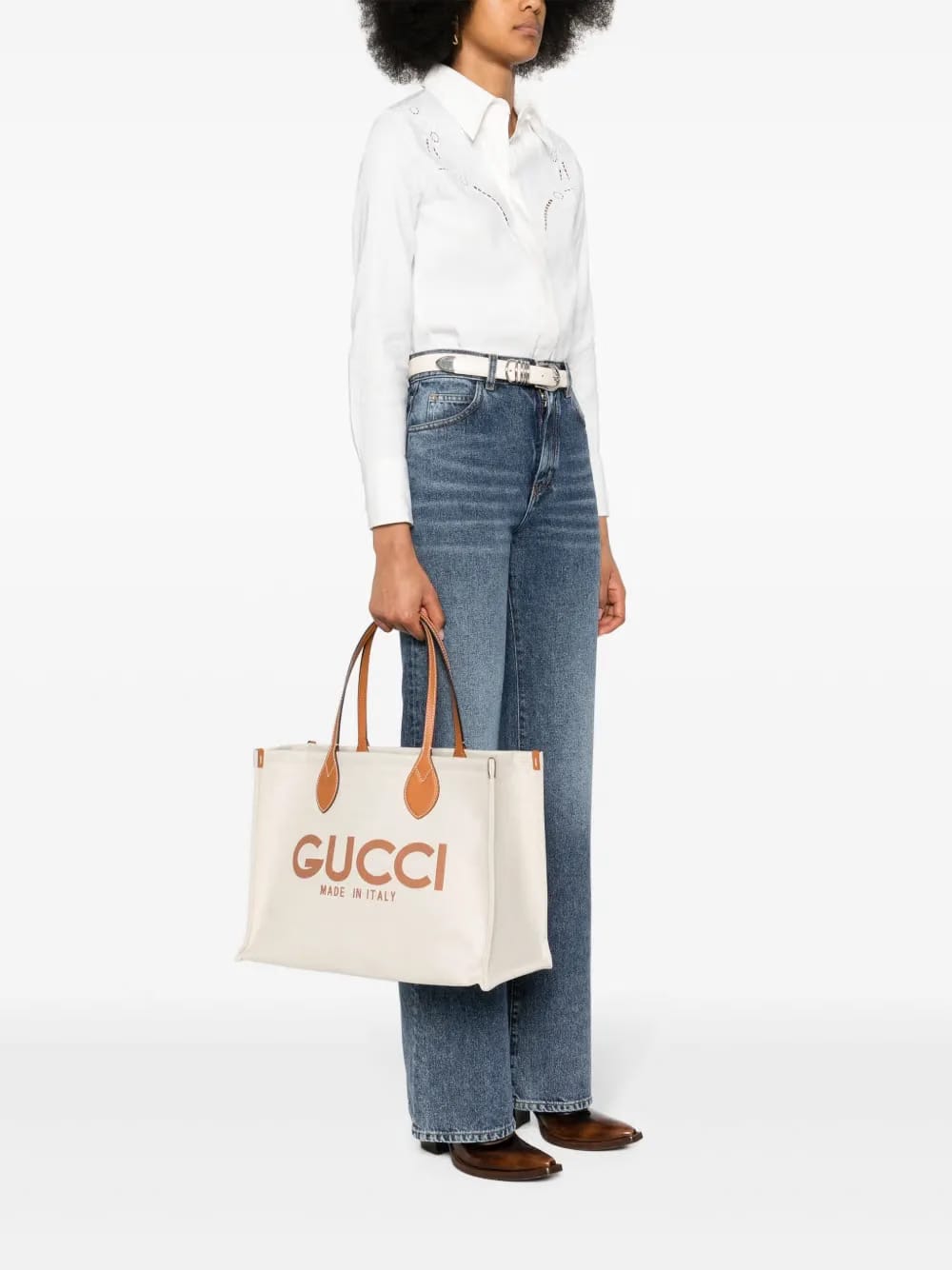 medium Gucci-print tote bag