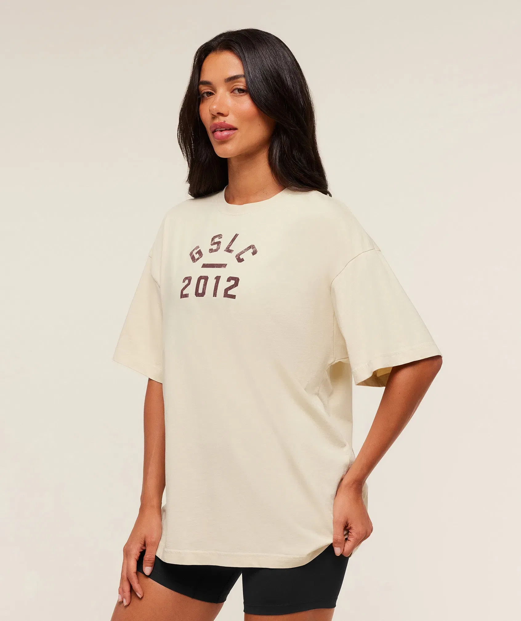 Gymshark Gymshark Lifting Club 2012 Graphic Short Sleeve T-Shirt - Stone Beige/Wash
