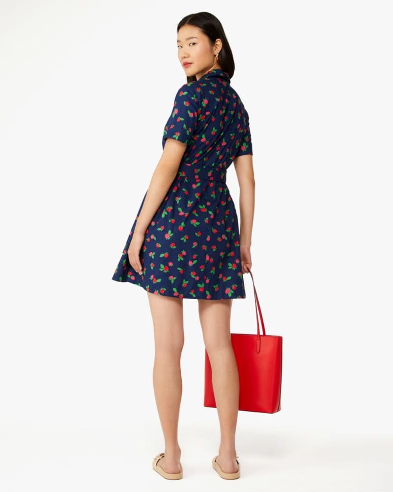 Tossed Strawberry Shirtdress