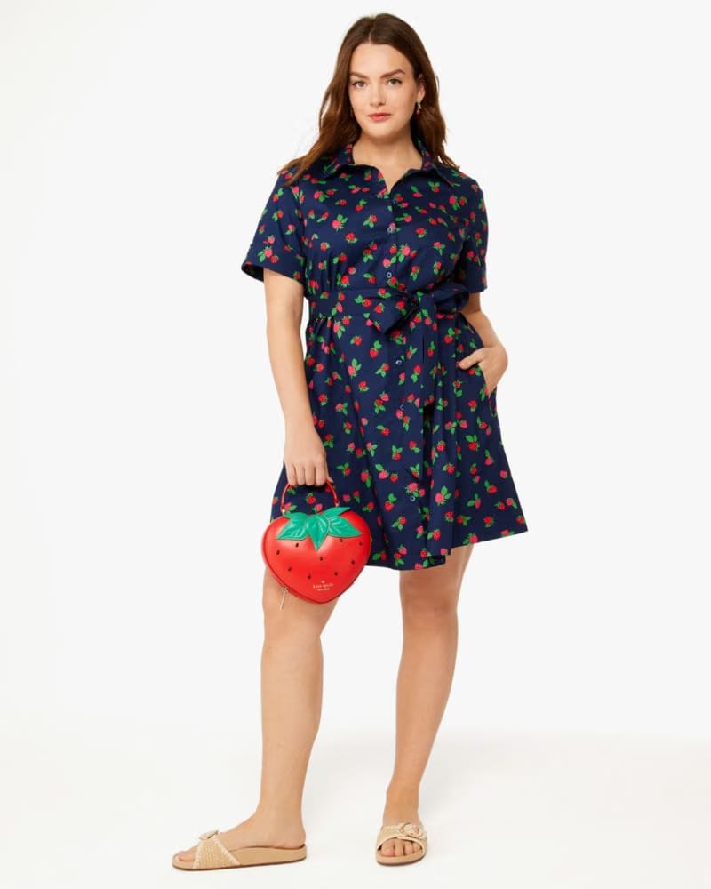 Tossed Strawberry Shirtdress