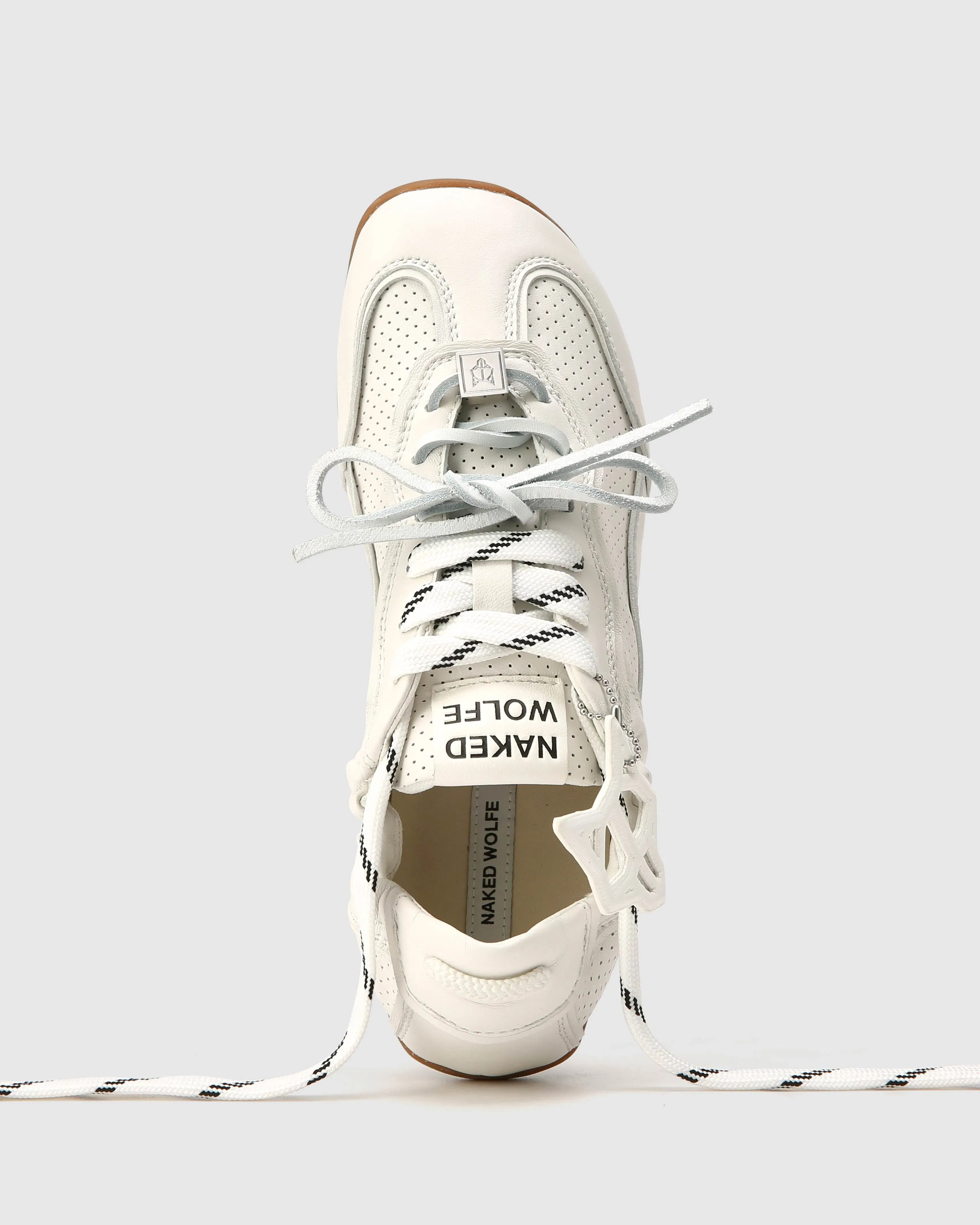 Soul White Perforated Leather