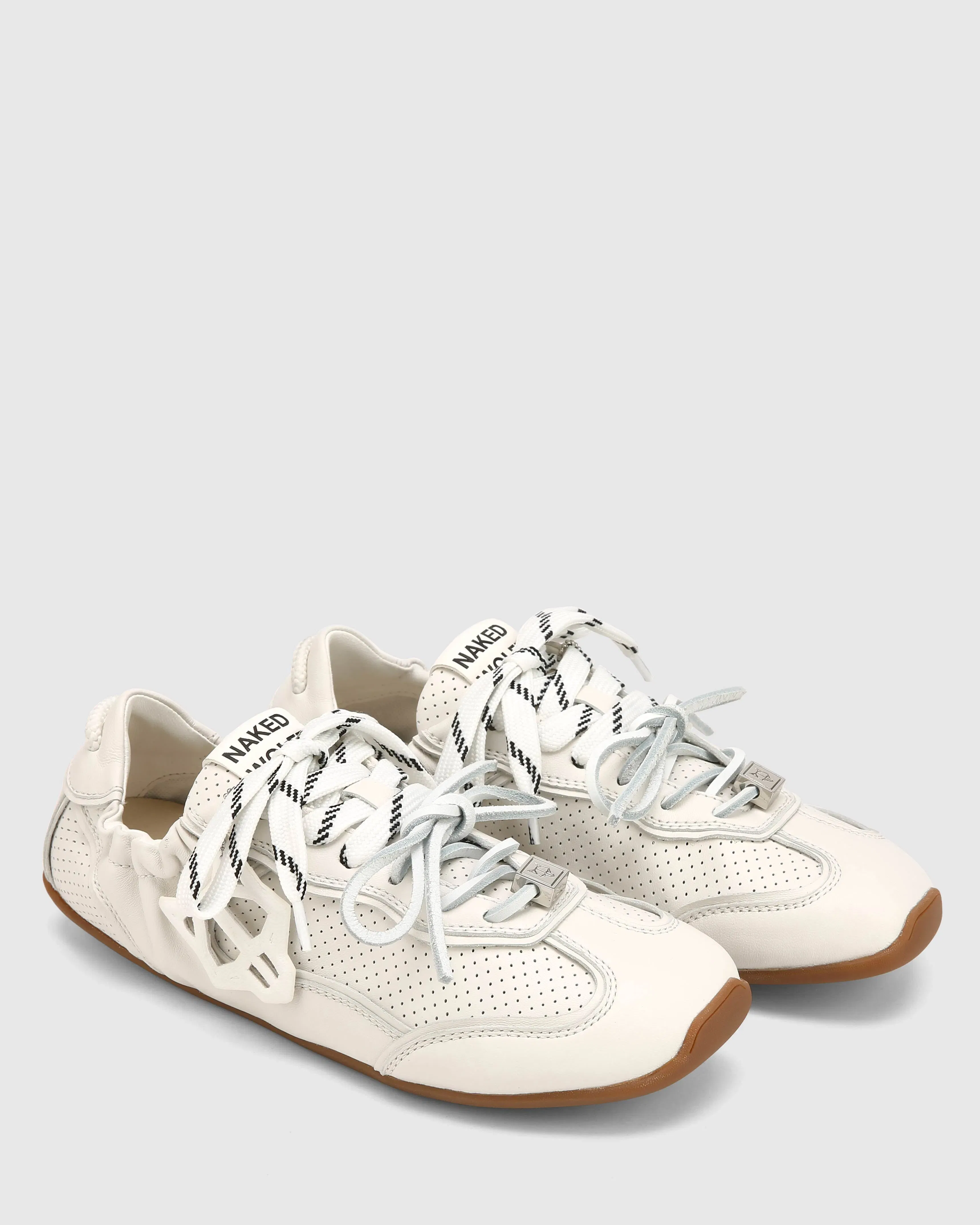 Soul White Perforated Leather