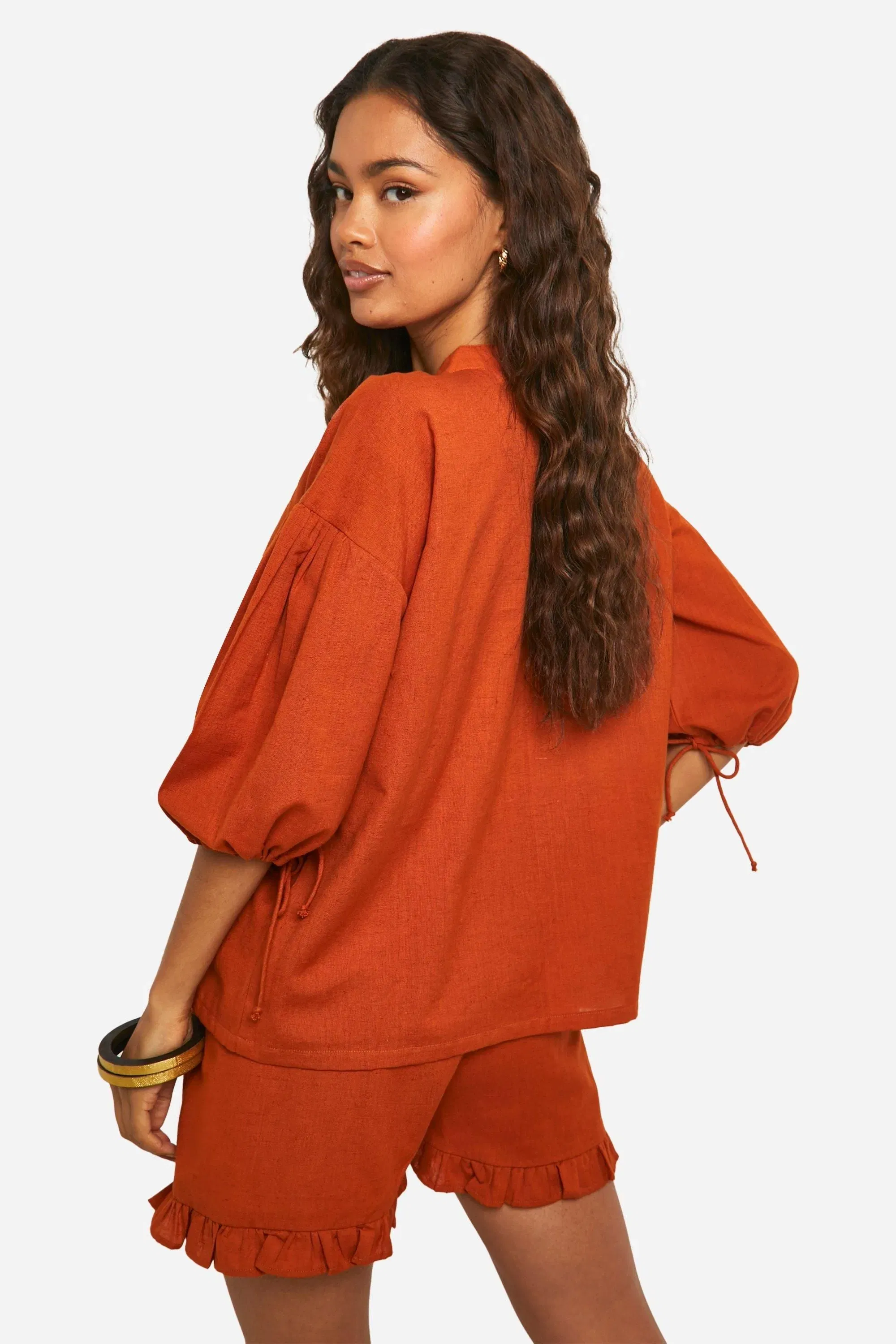 Frill Hem Detail Shorts