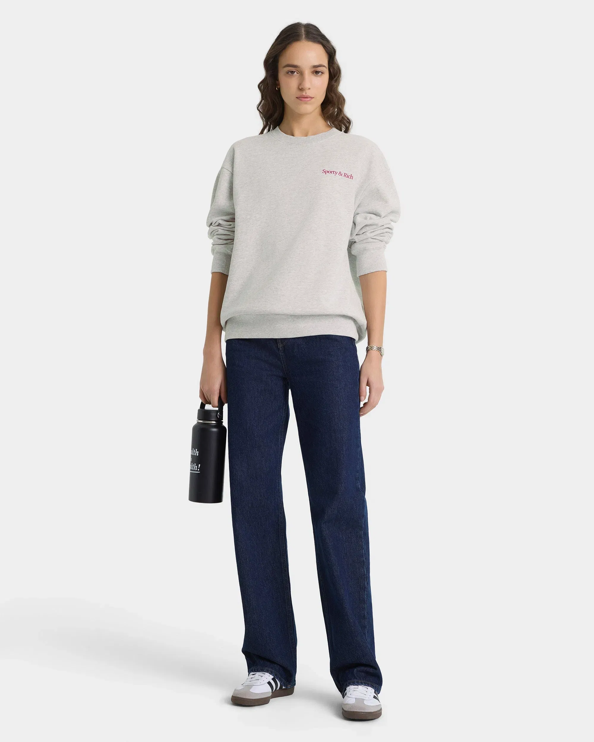 NY Motion Crewneck - Heather Gray/Berry/Azure