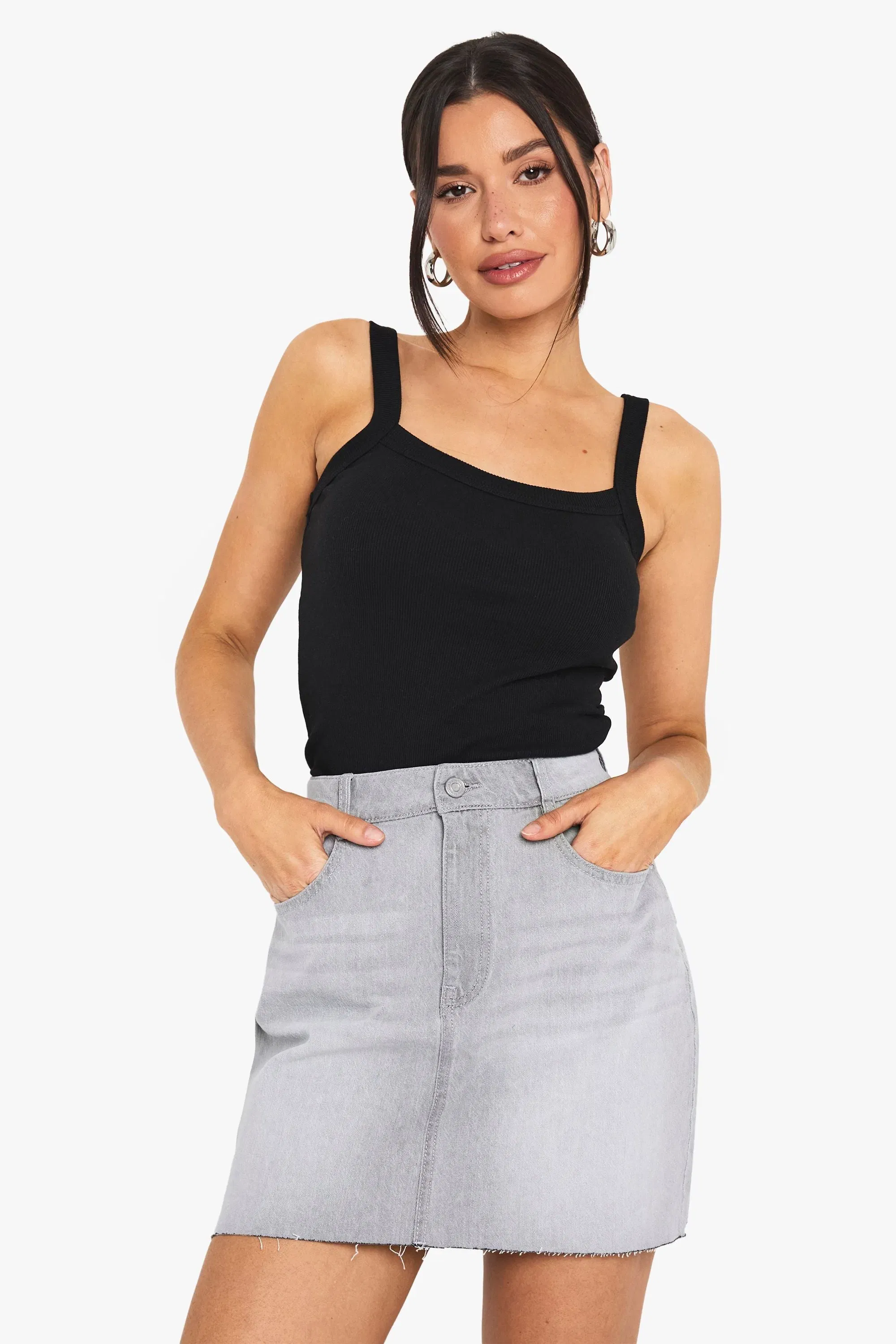 Tall Denim Mini Skirt
