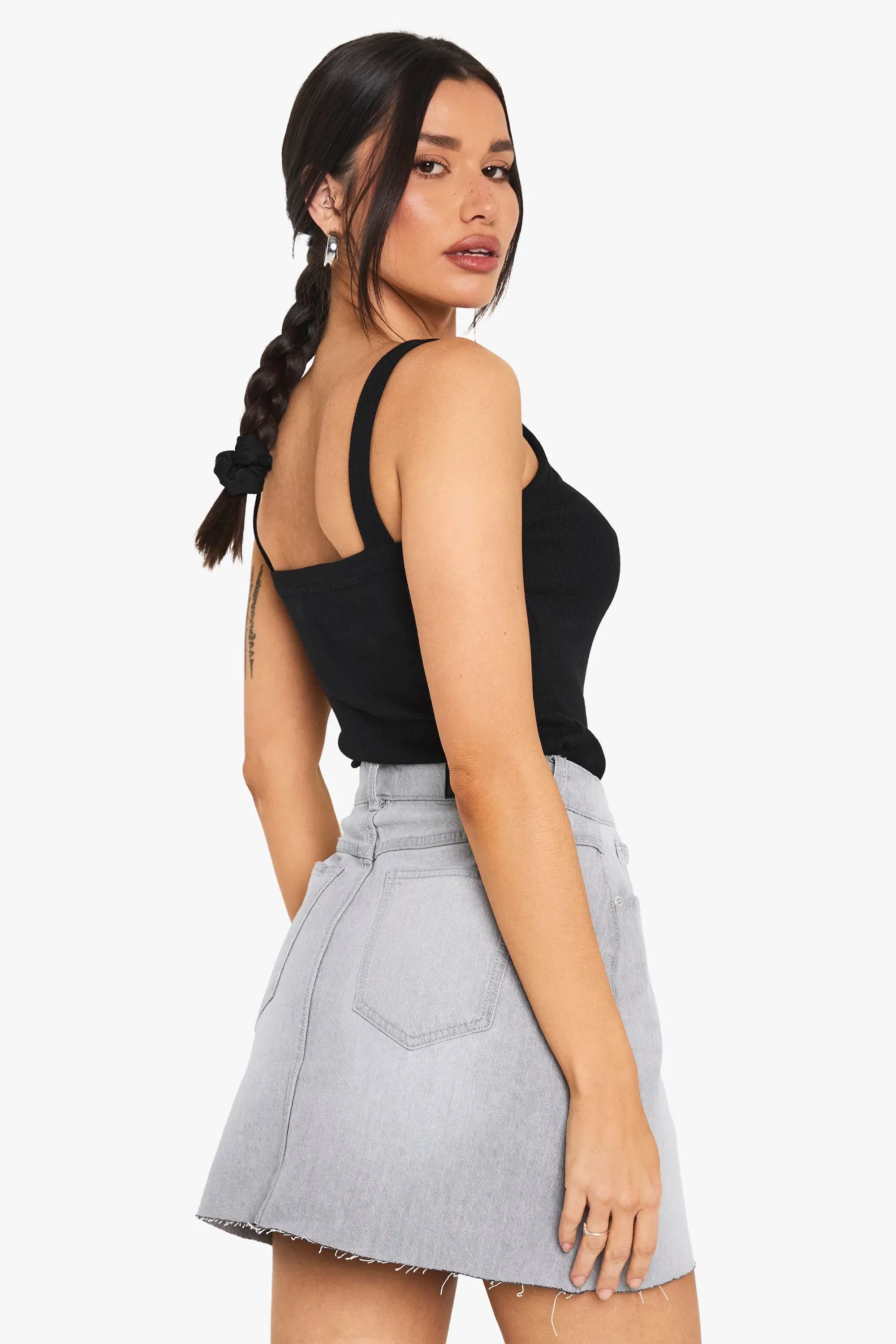 Tall Denim Mini Skirt