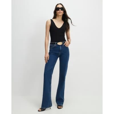 Black Sleeveless Cotton Bodysuit