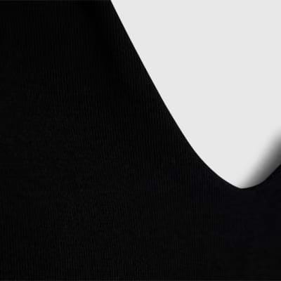 Black Sleeveless Cotton Bodysuit