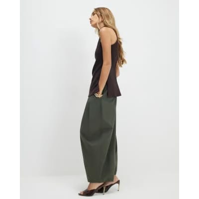 Brown Premium Halter Neck Top