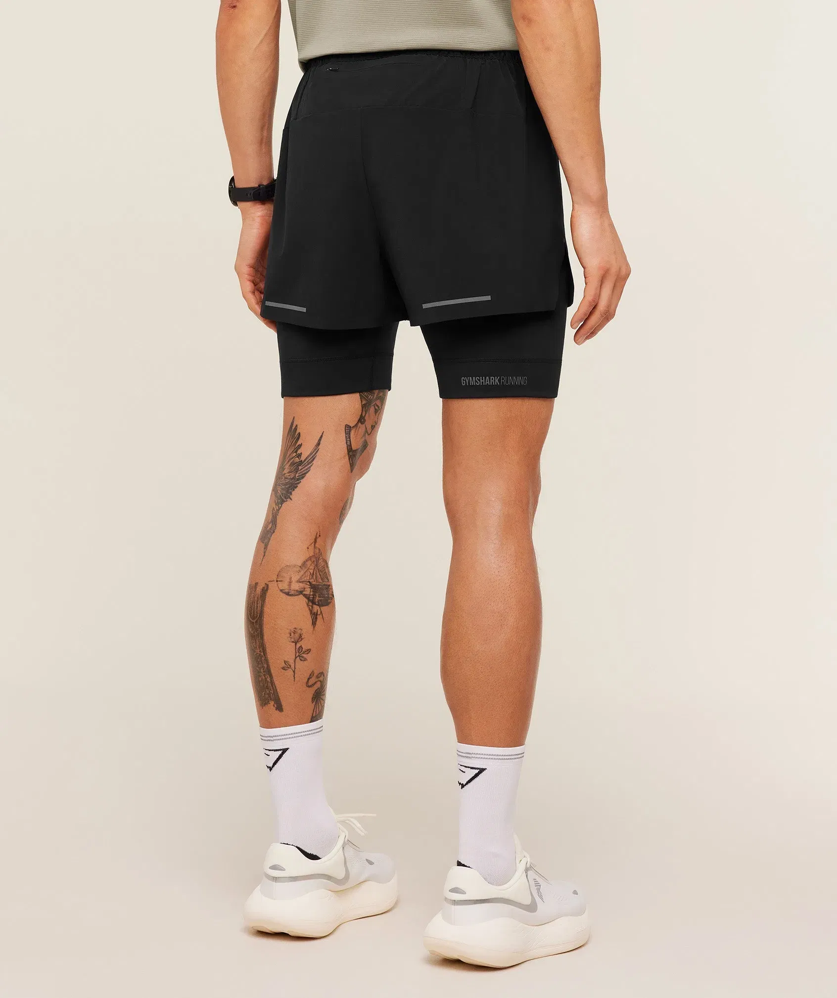 Gymshark Running Elite 2 in 1 5" Shorts - Black