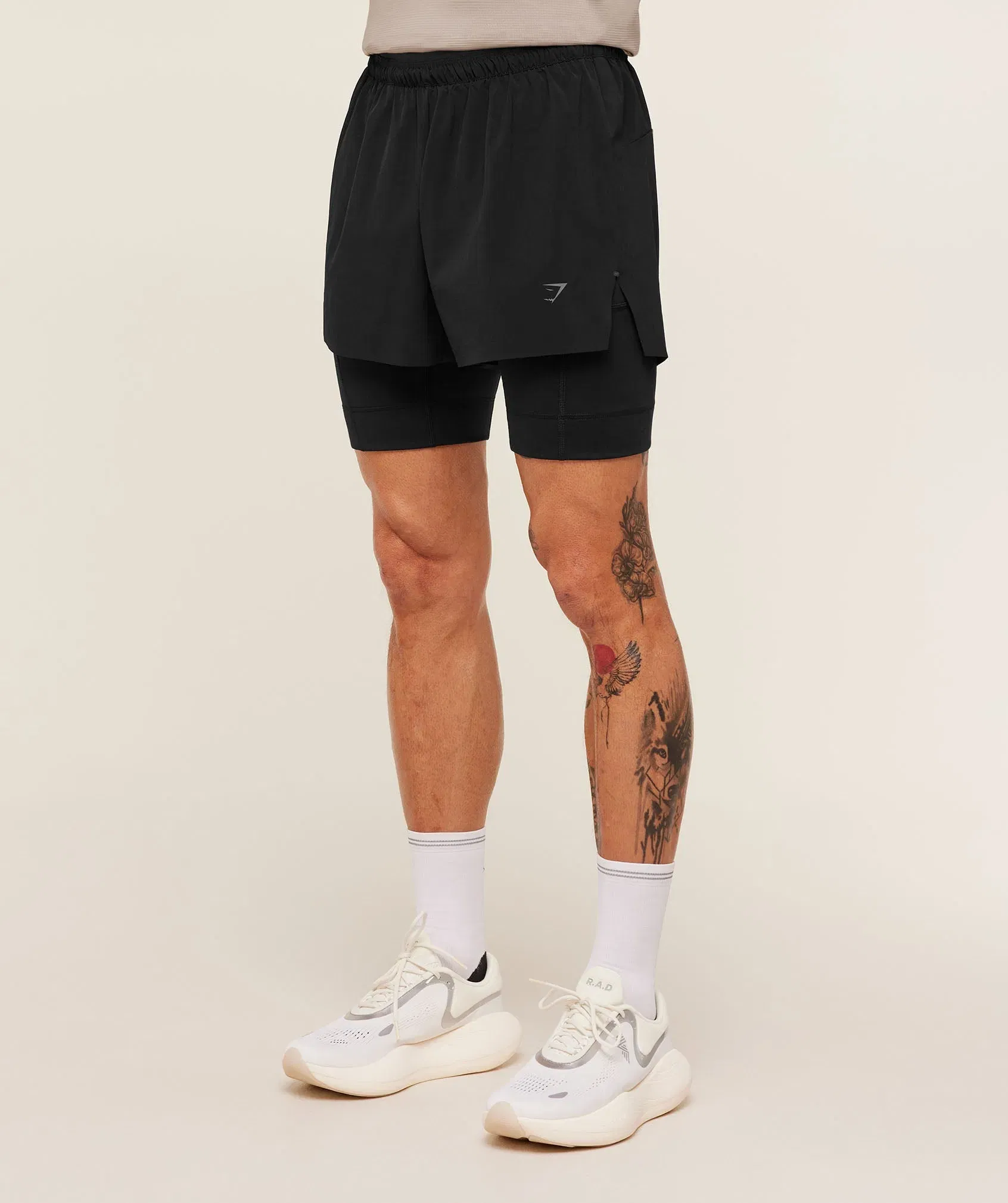 Gymshark Running Elite 2 in 1 5" Shorts - Black