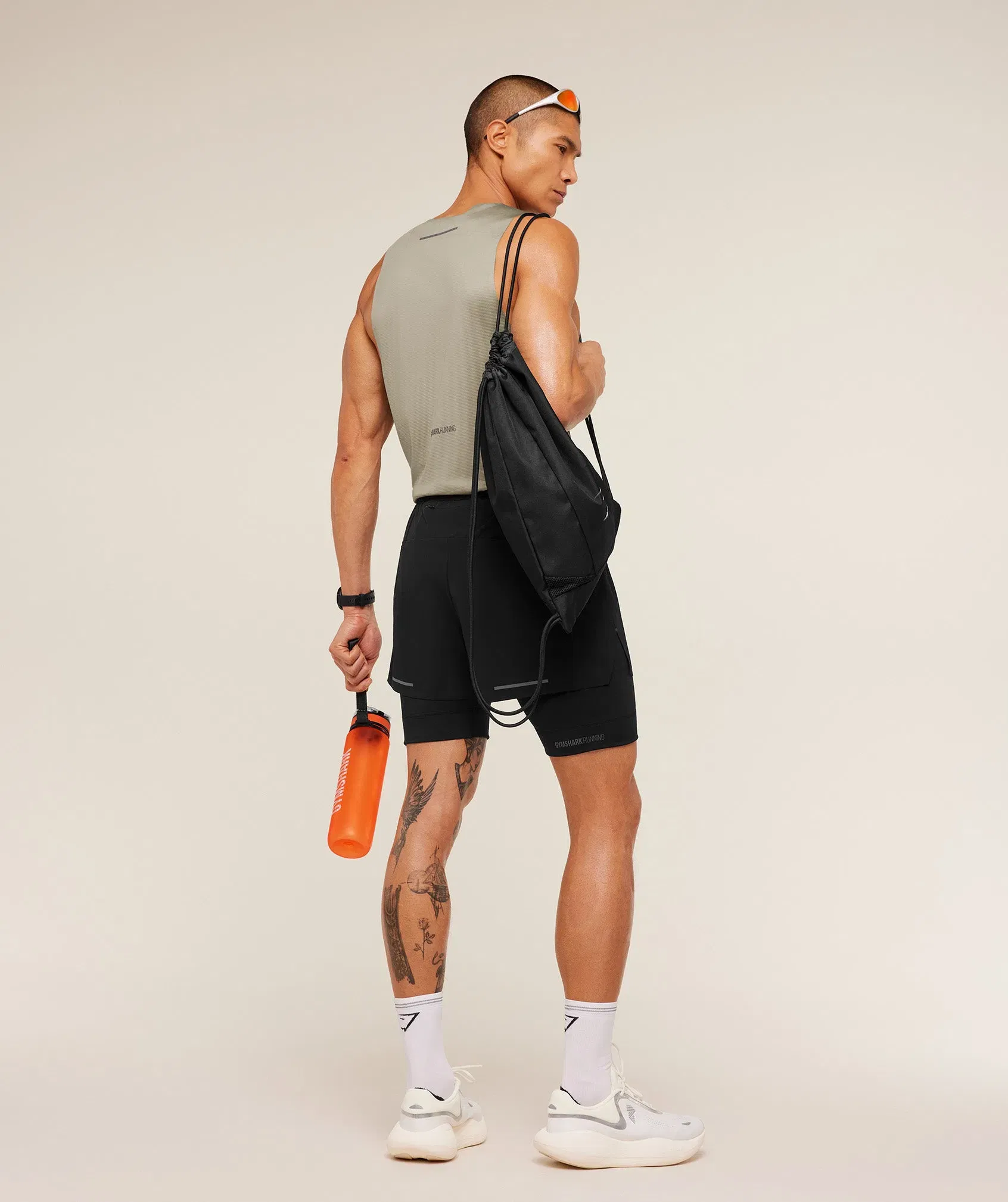 Gymshark Running Elite 2 in 1 5" Shorts - Black