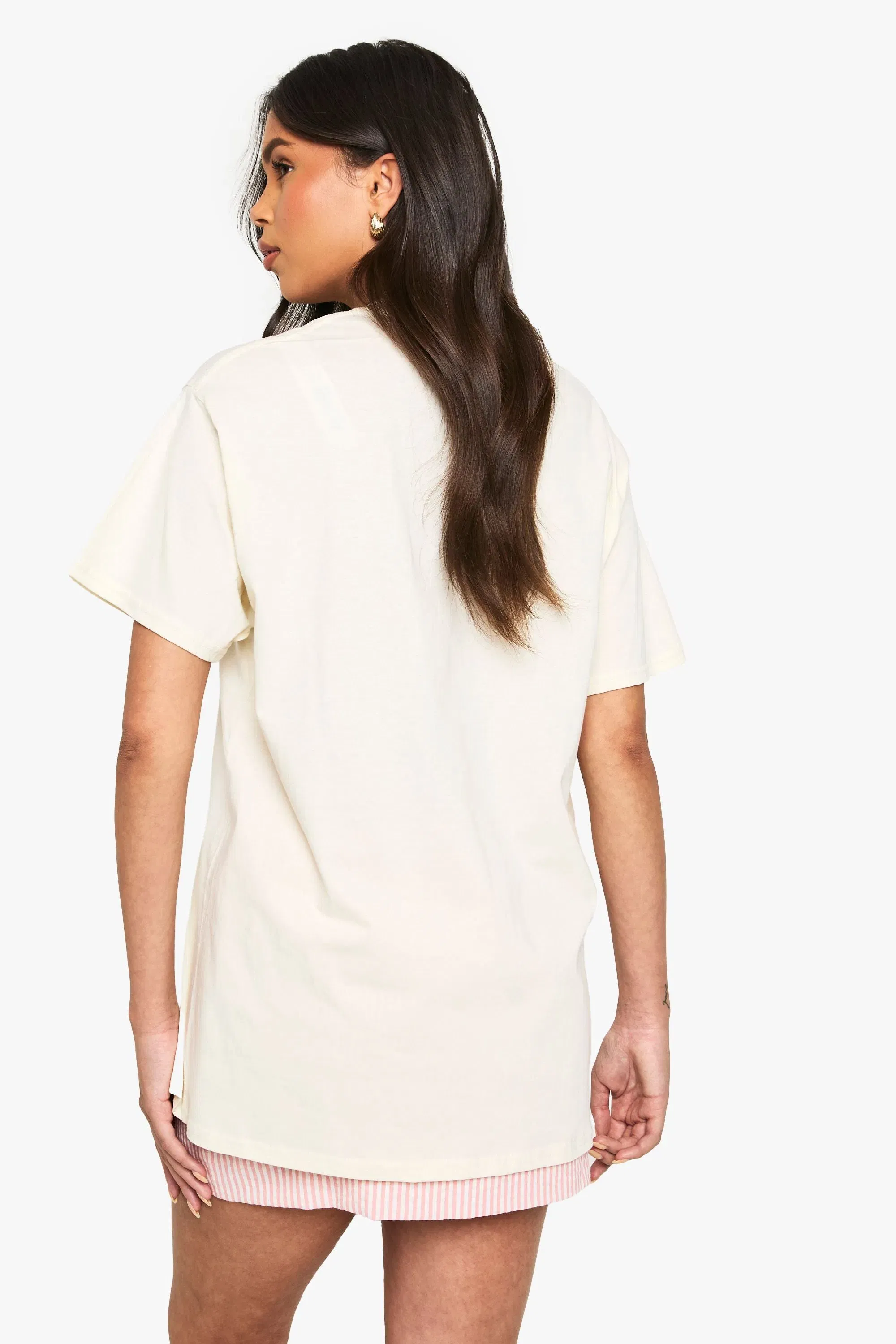 Washed Mon Cheri Oversized Printed T-shirt