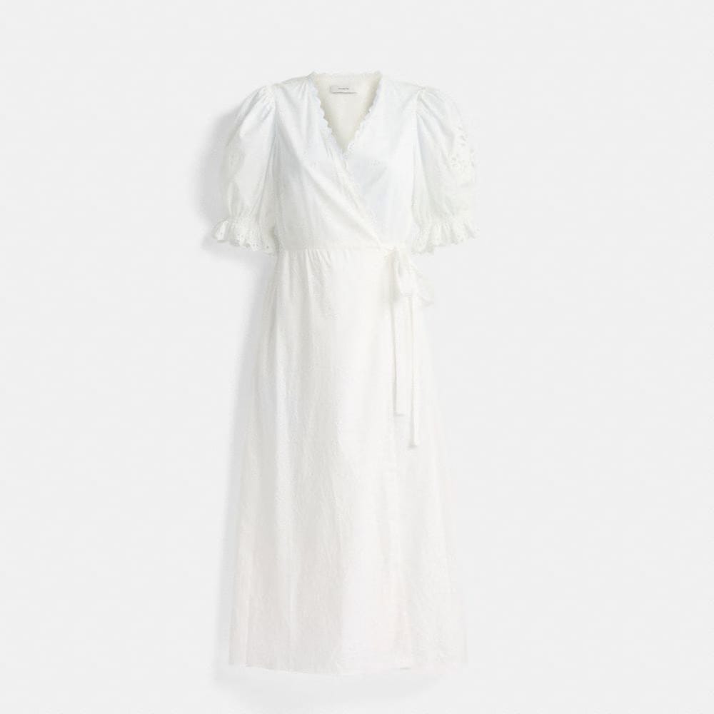 Restored Broderie Anglaise Wrap Dress