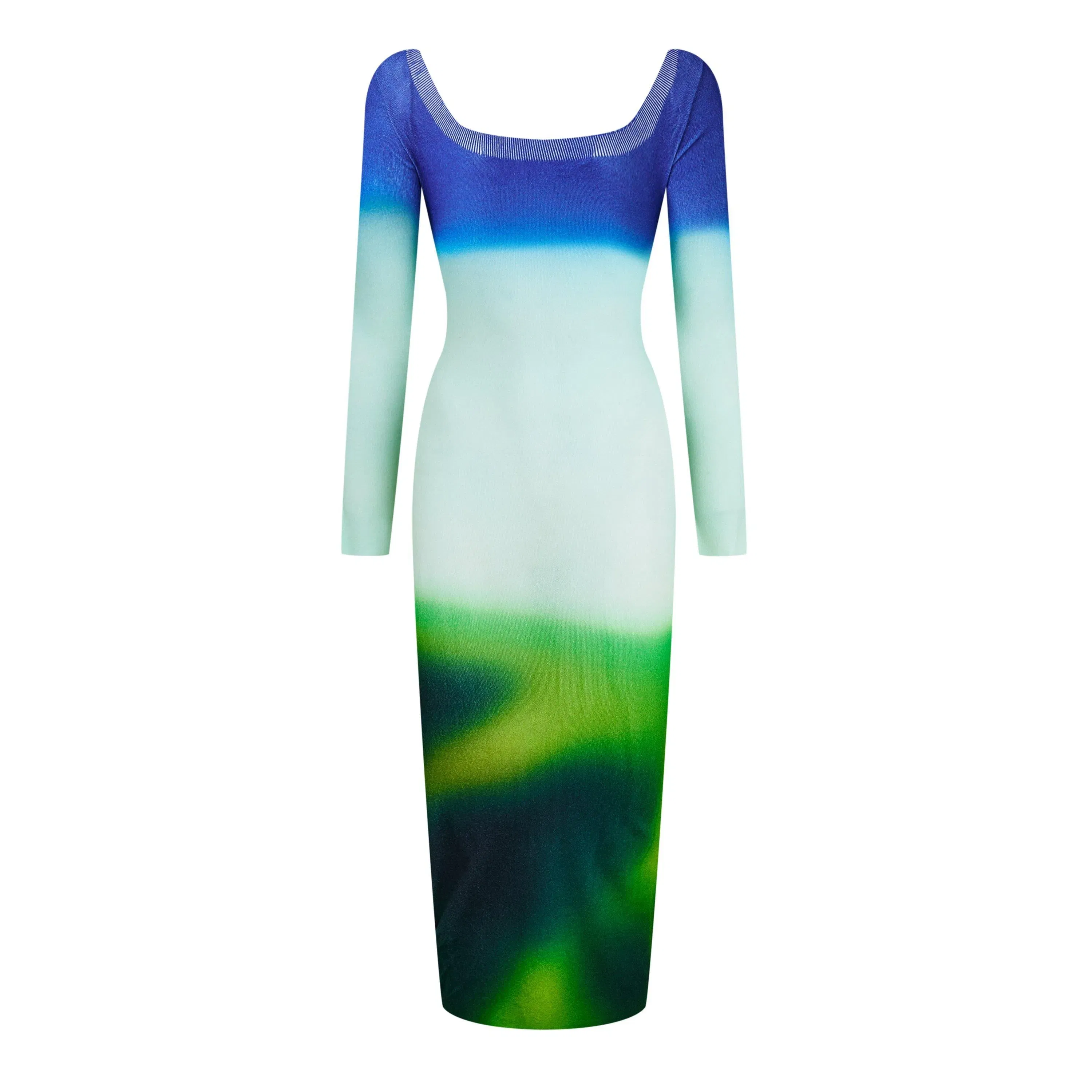 Blurred Graphic Print Dress