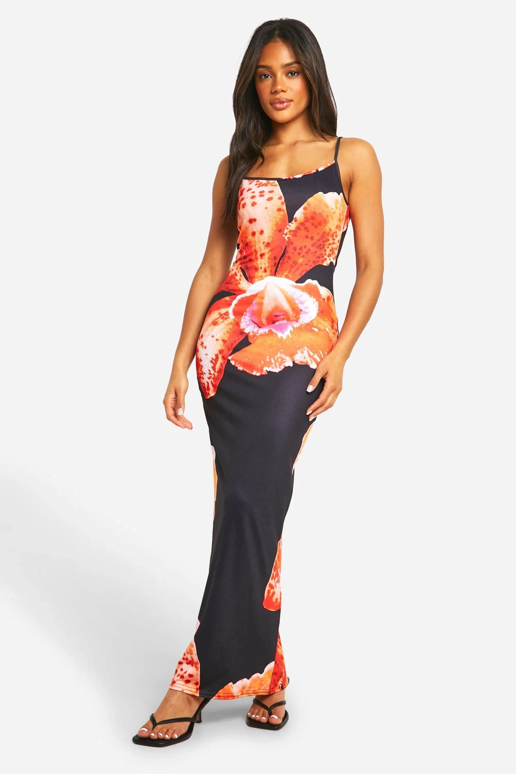 Floral Strappy Maxi Dress