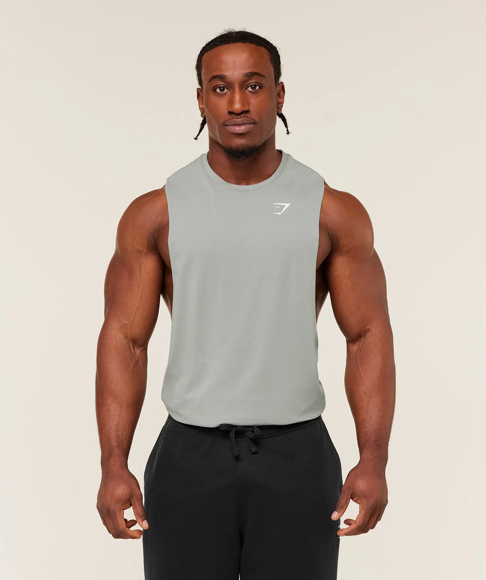 Gymshark Critical 2.0 Drop Arm Tank - Smokey Grey