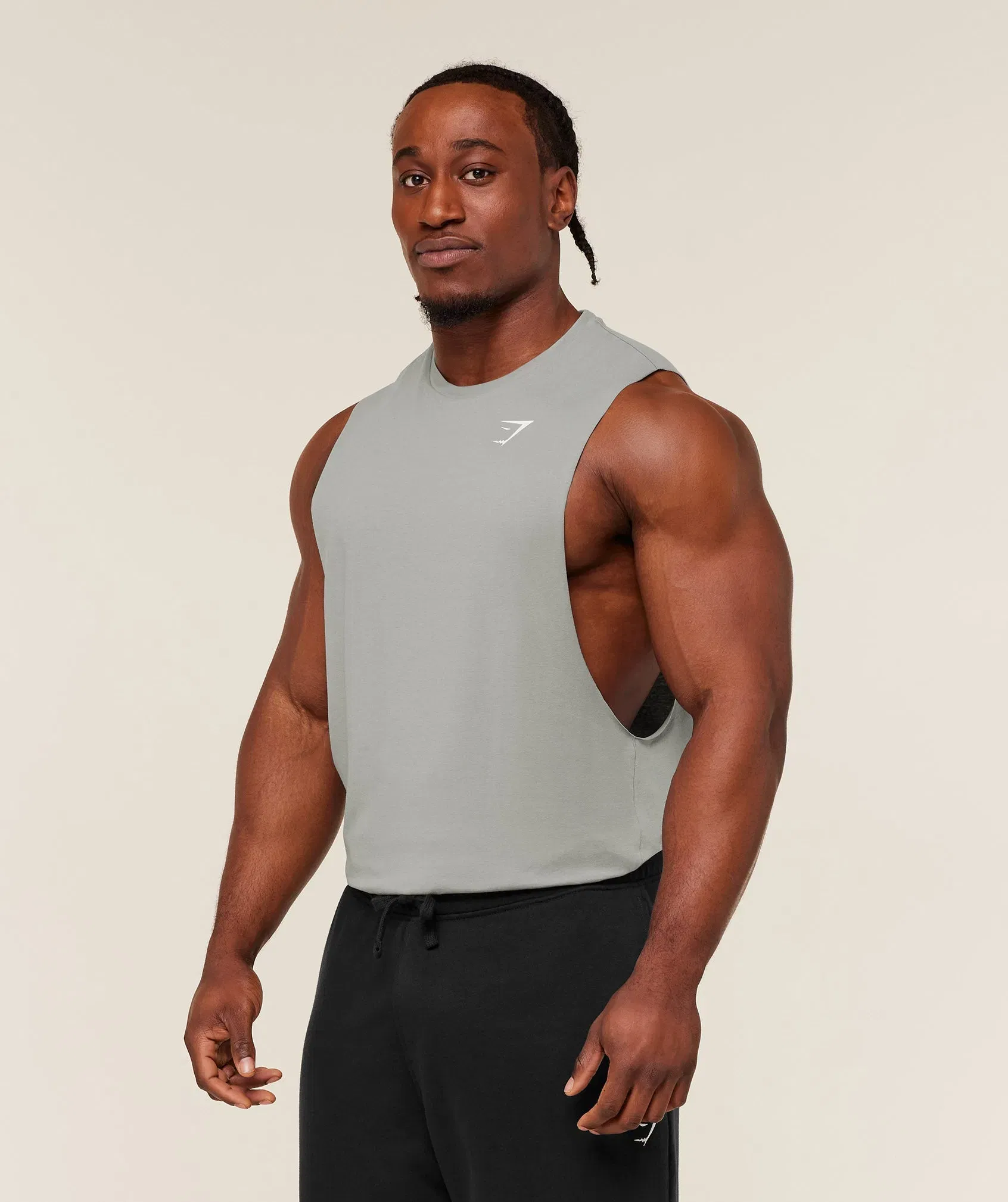 Gymshark Critical 2.0 Drop Arm Tank - Smokey Grey