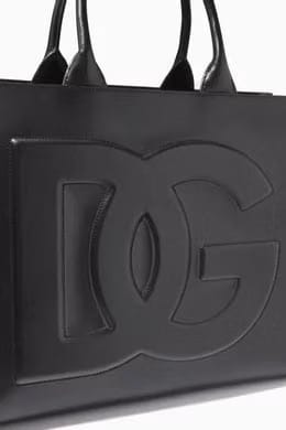 DG Daily Shopper Tote Bag in Calfskin