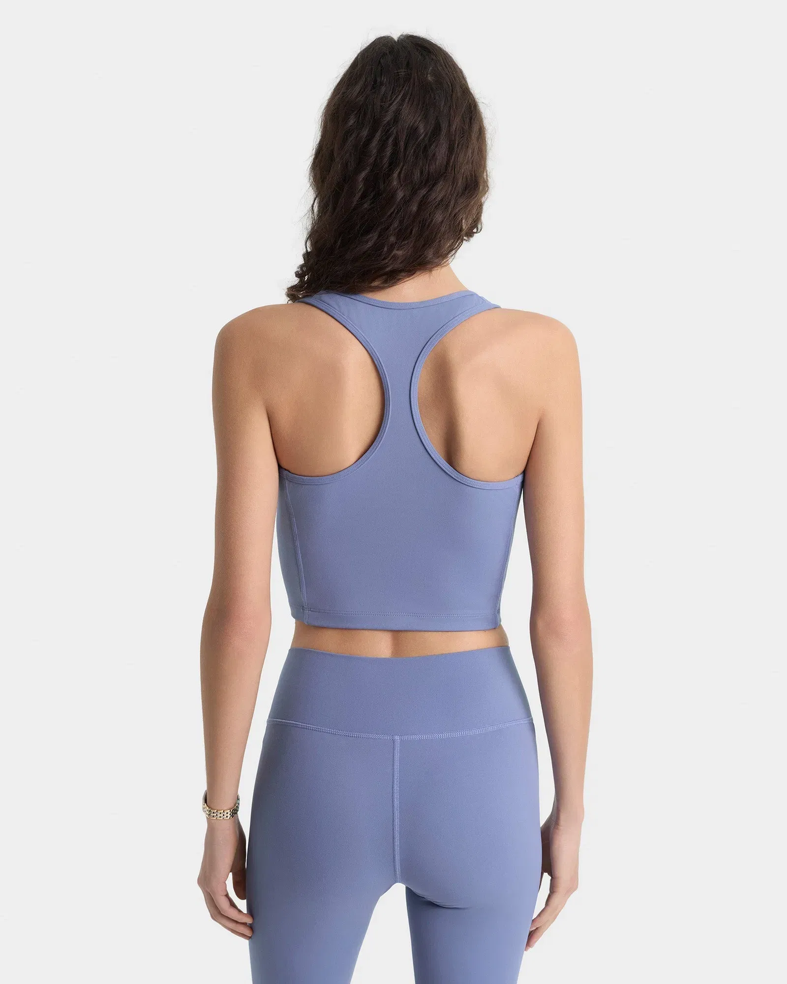 Serif Logo Sports Tank - Colony Blue