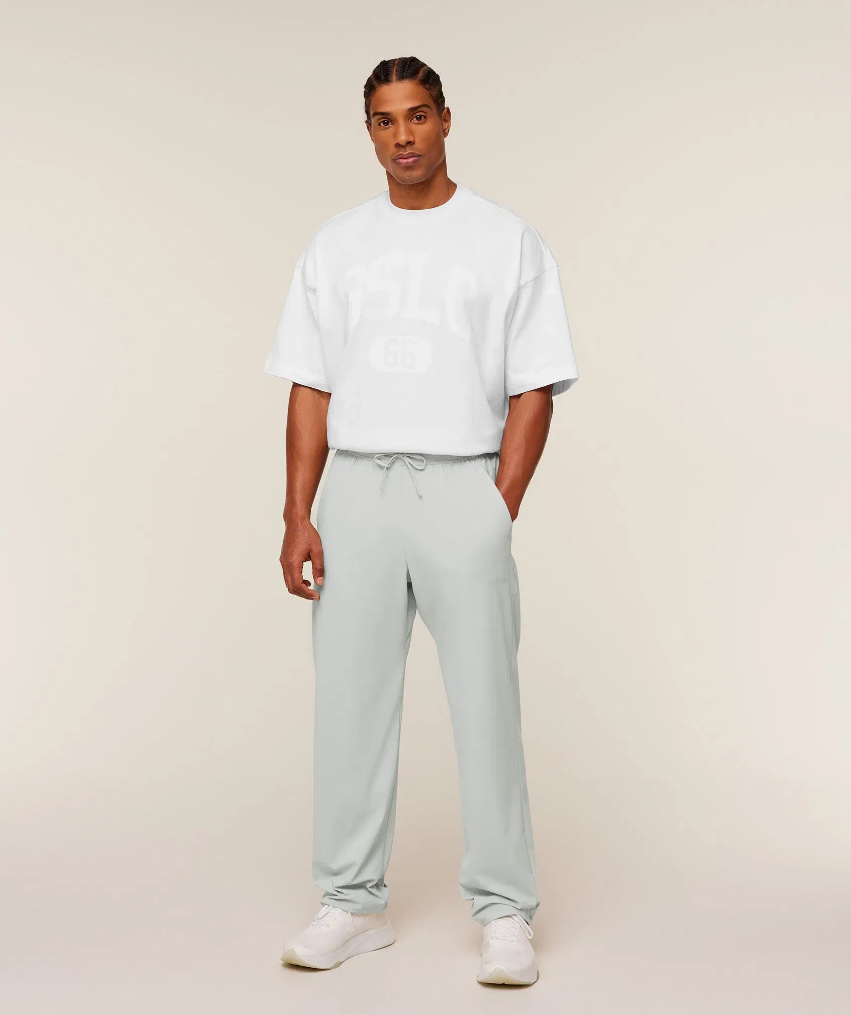 Gymshark Hybrid Joggers - Light Grey