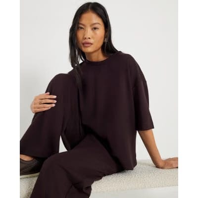 Petite Brown Premium Short Sleeve T-shirt