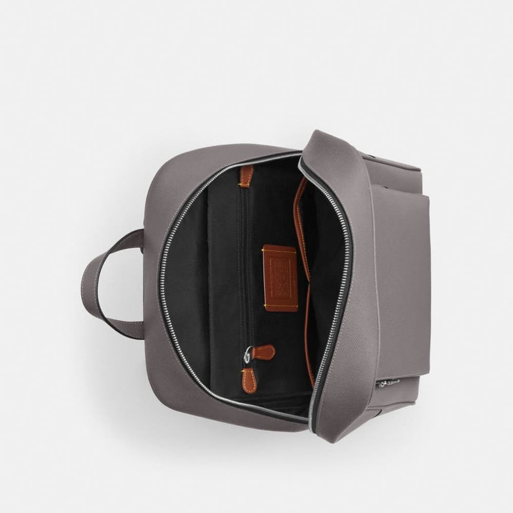 Coach Aiden Backpack Silver Graphite