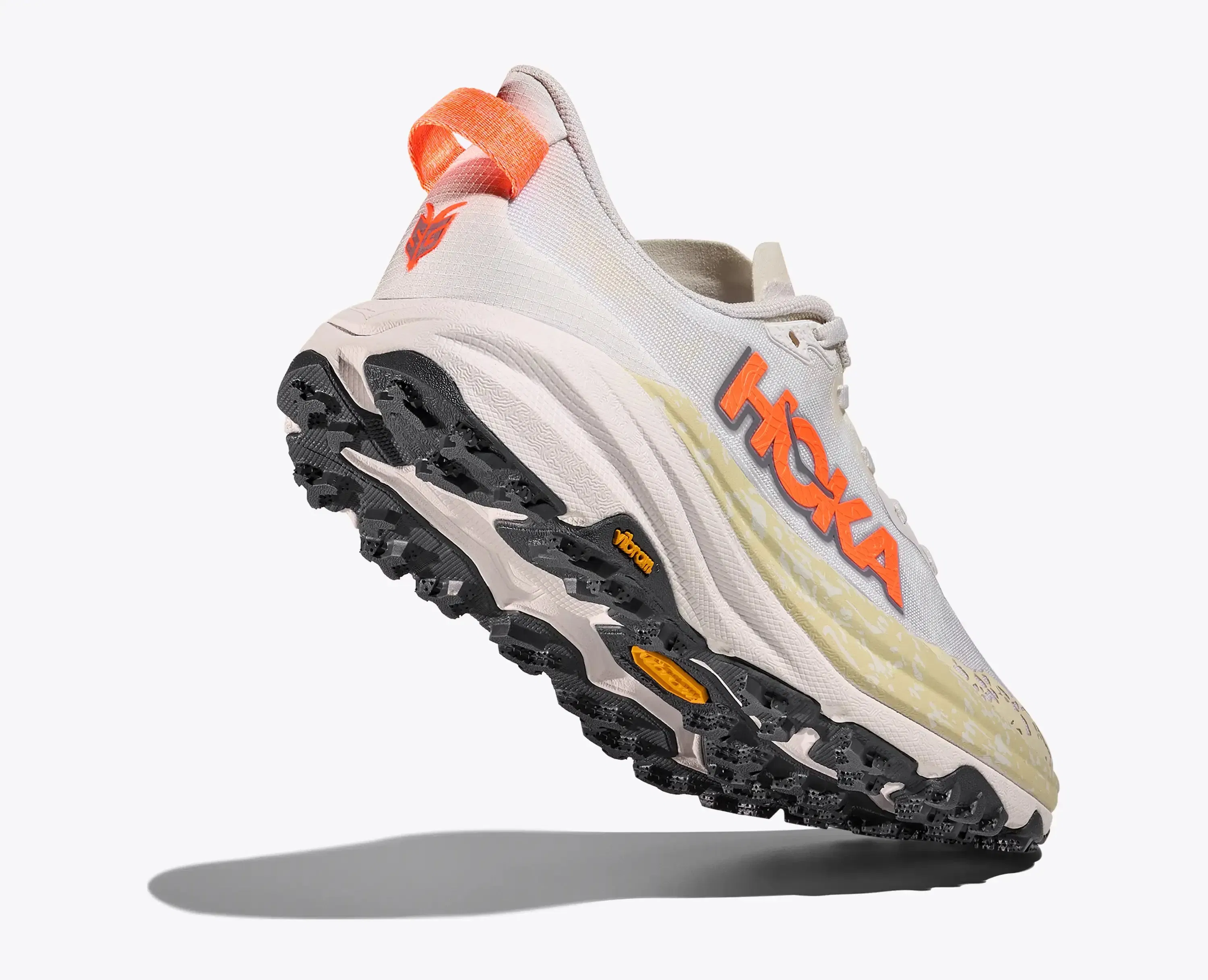 Hoka Women'S Speedgoat 6 White Neon Tangerine
