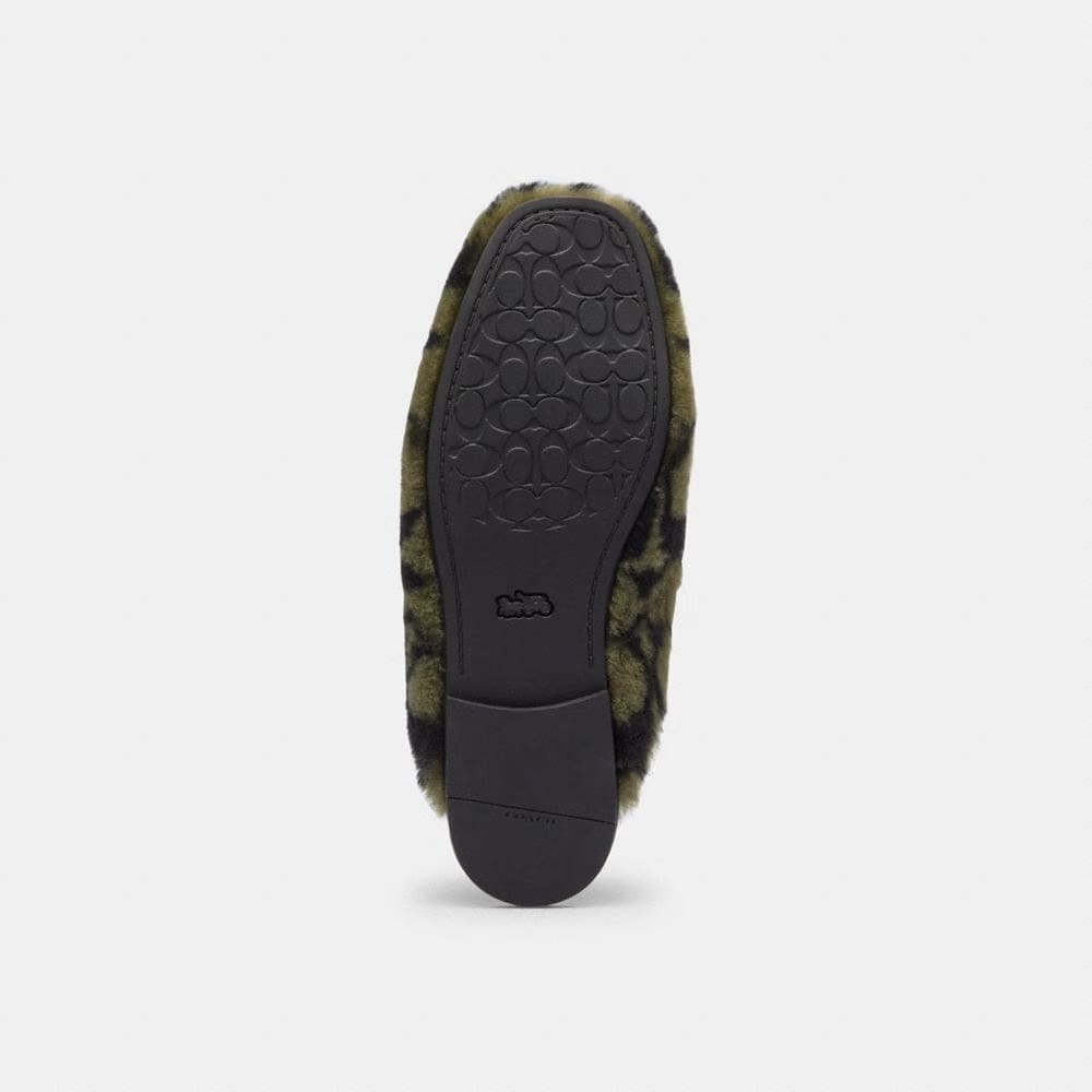 Women's Coach Slipper In Signature Shearling Olive