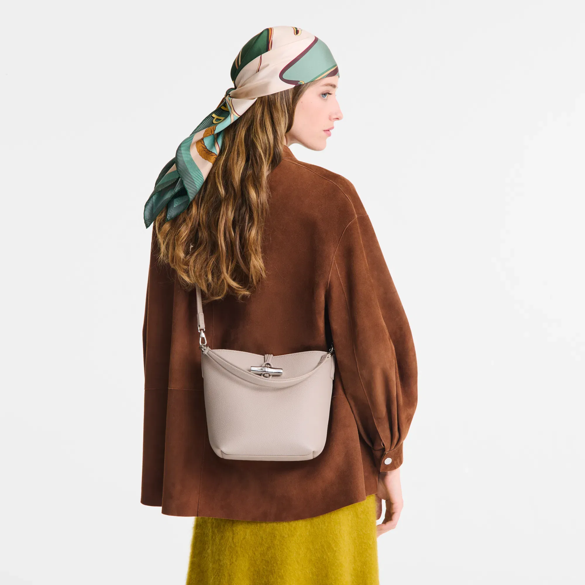 Longchamp Le Roseau XS Bucket bag Clay