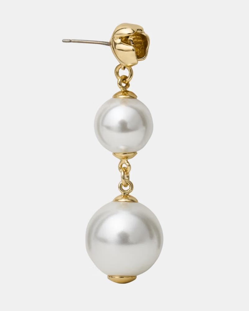 Golden Bloom Linear Earrings