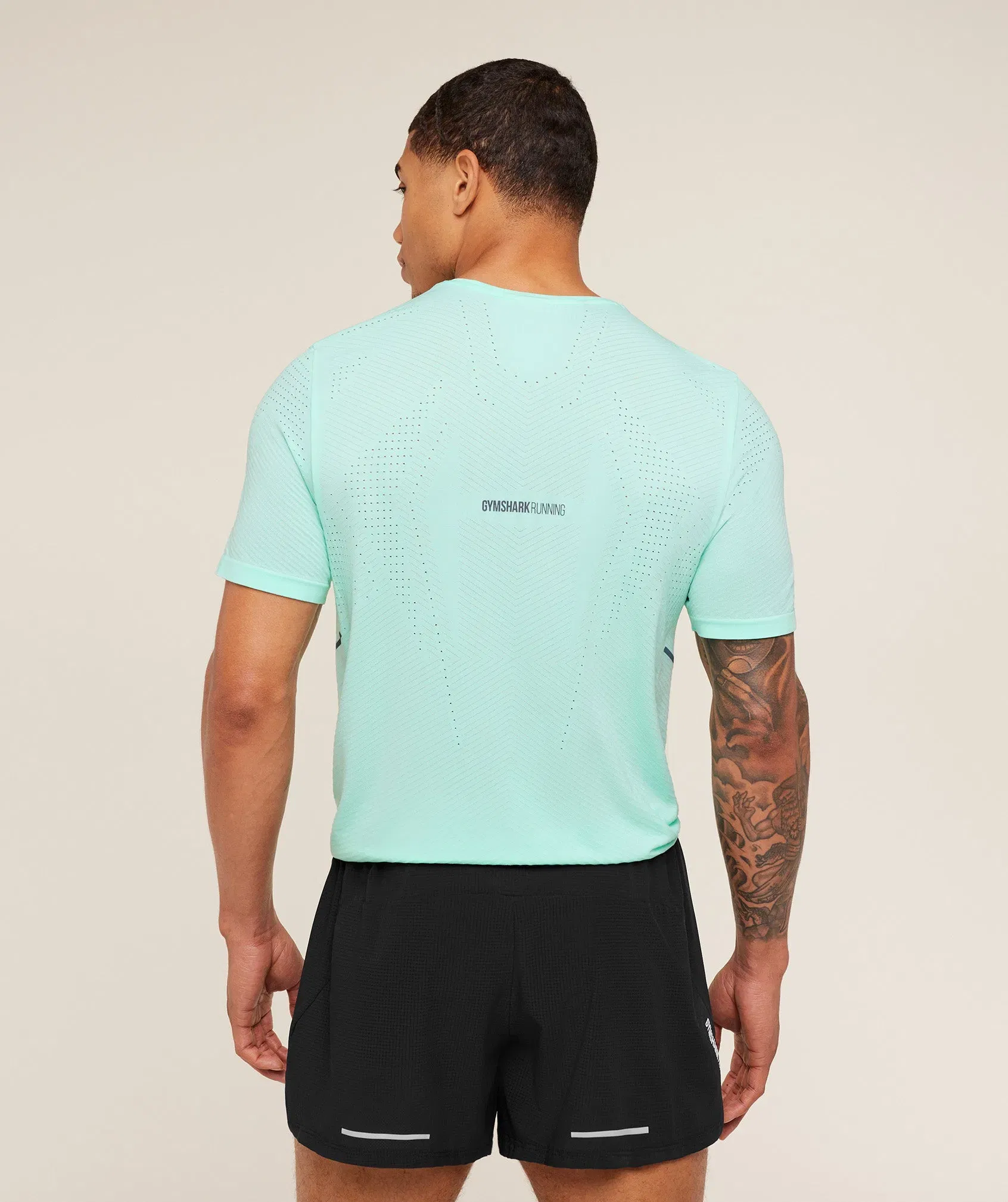 Gymshark Seamless Running T-Shirt - Pop Turquoise