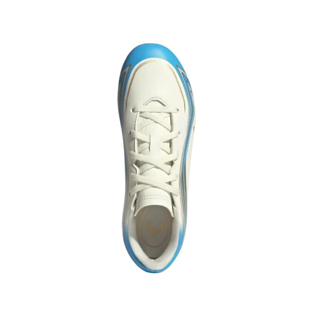 Adidas F50 Messi Club Firm Multi Ground Soccer Cleats Kids Semi Blue Burst