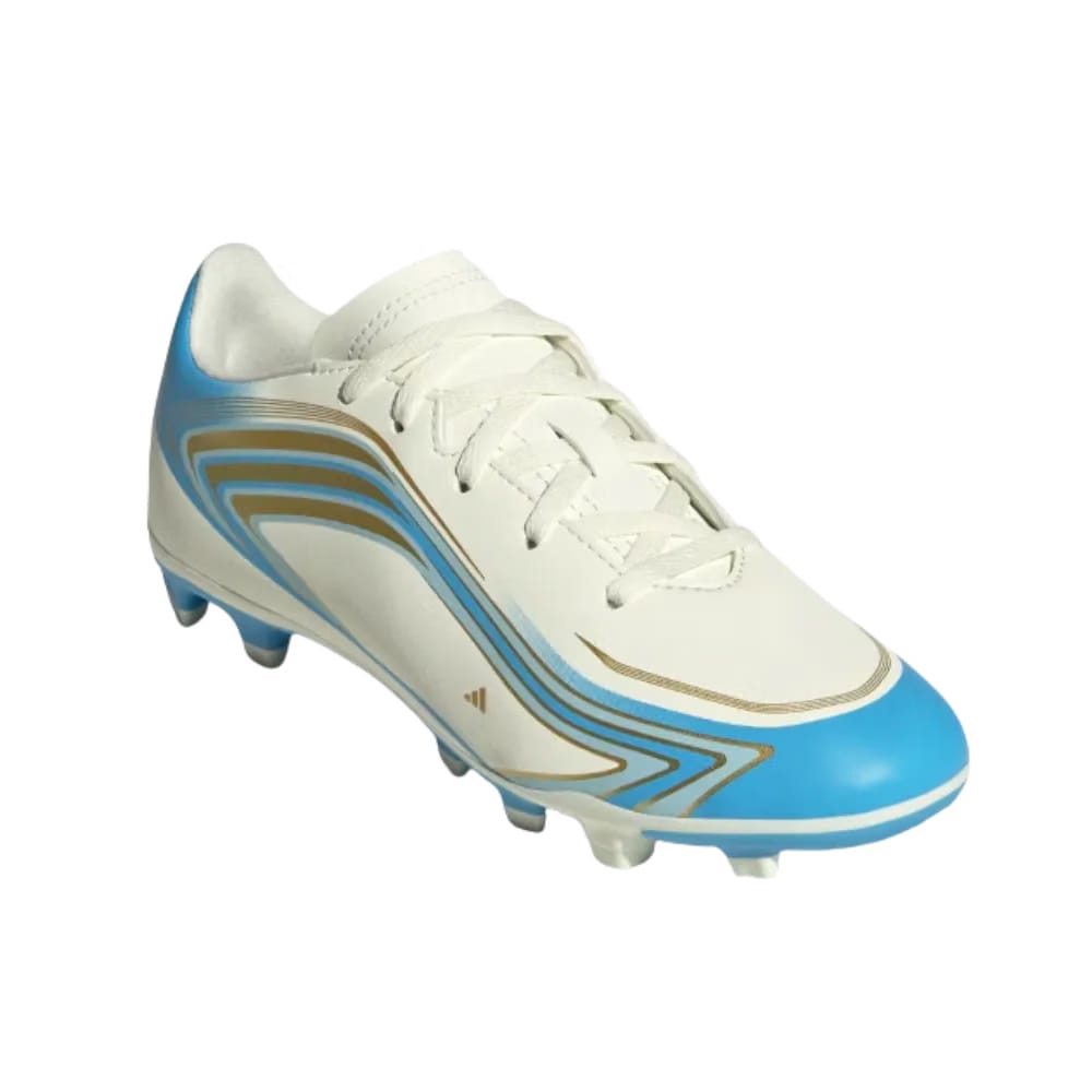 Adidas F50 Messi Club Firm Multi Ground Soccer Cleats Kids Semi Blue Burst
