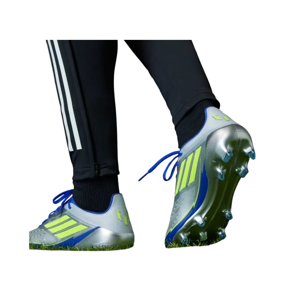 Adidas F50 Elite Messi Firm Ground Soccer Cleats Silver Metallic