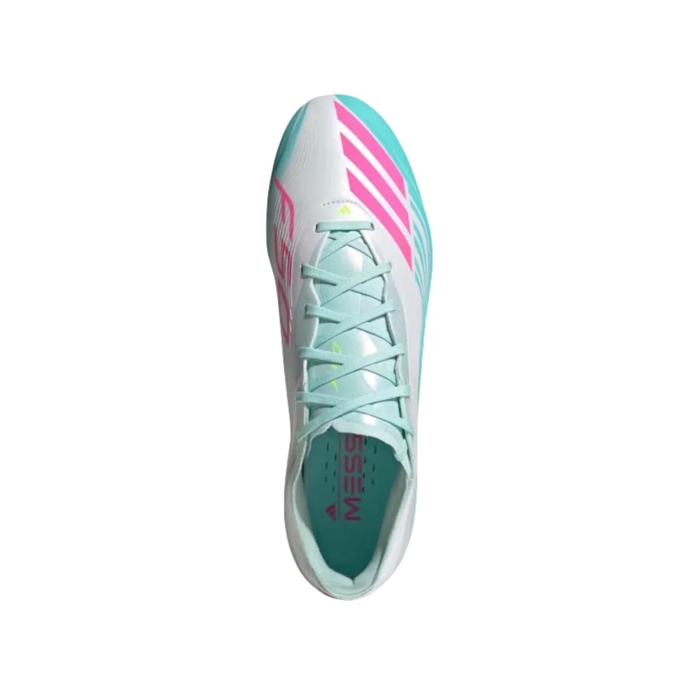 Adidas F50 Messi Pro Firm Ground Soccer Cleats Flash Aqua